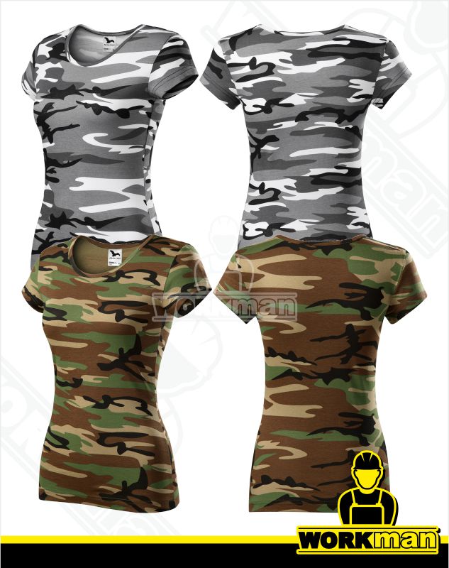 Dámske tričko PURE CAMOUFLAGE Malfini