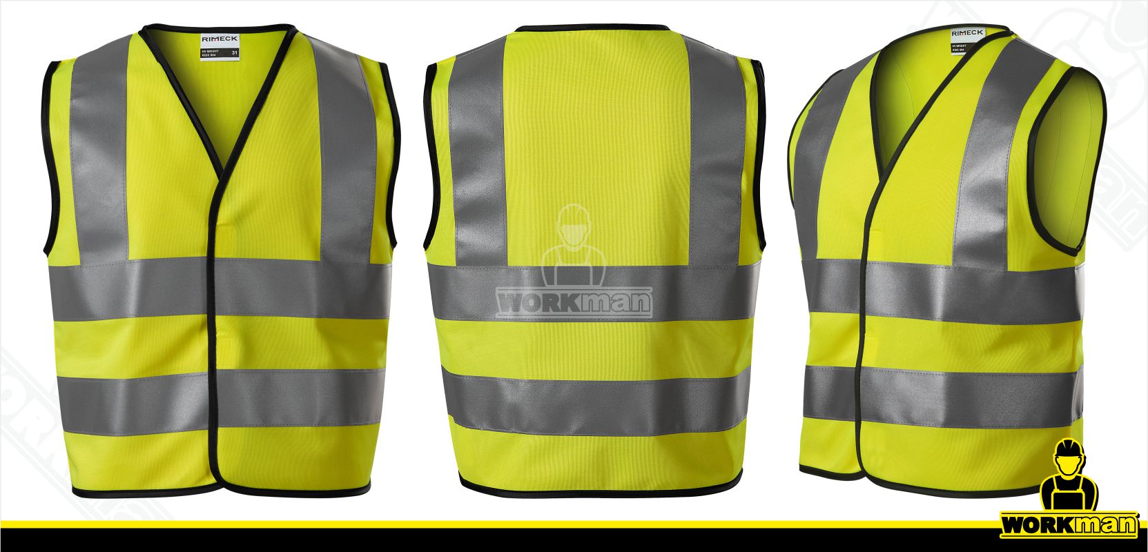 Detská reflexná vesta HV BRIGHT 9V4 Rimeck