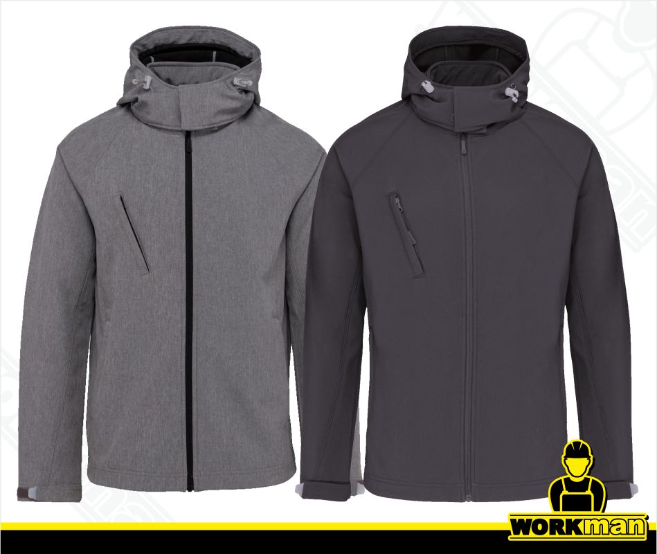 Pánska softshellová bunda s kapucňou K413 Kariban