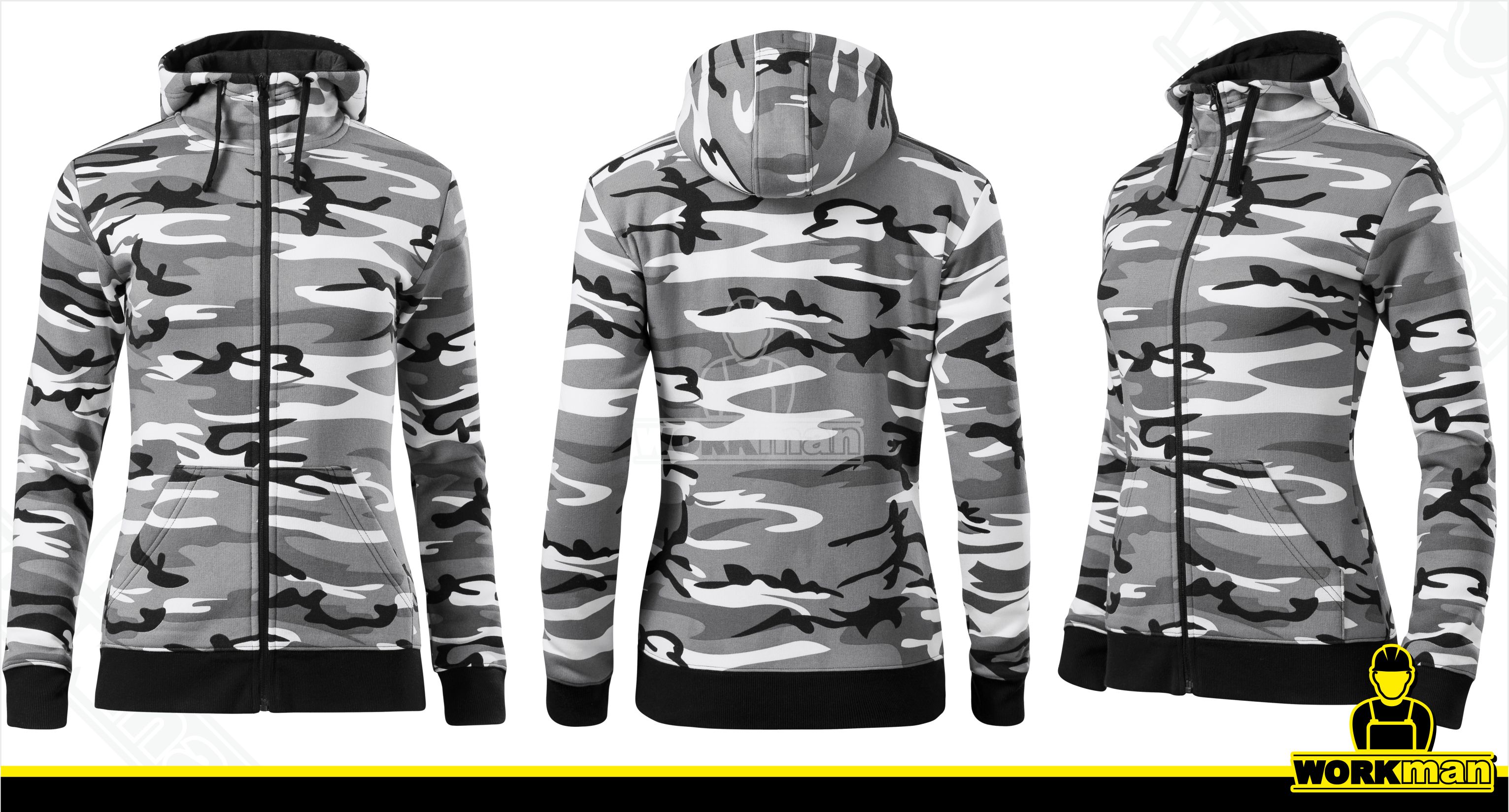 Dámska mikina CAMO ZIPPER Malfini