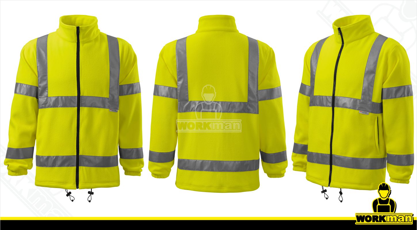 Reflexná fleece bunda HV FLEECE JACKET 5V1 Rimeck