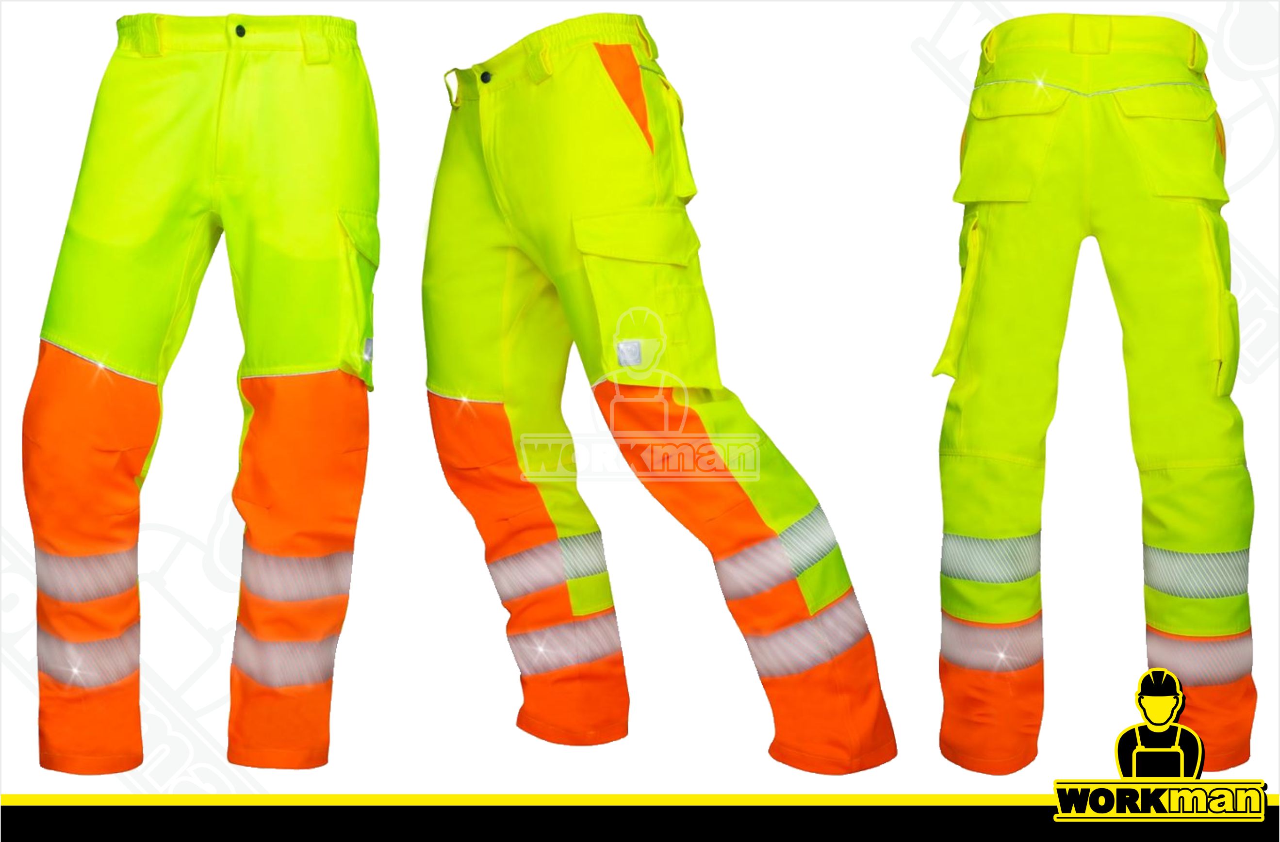 Predĺžené reflexné nohavice SIGNAL do pása Ardon