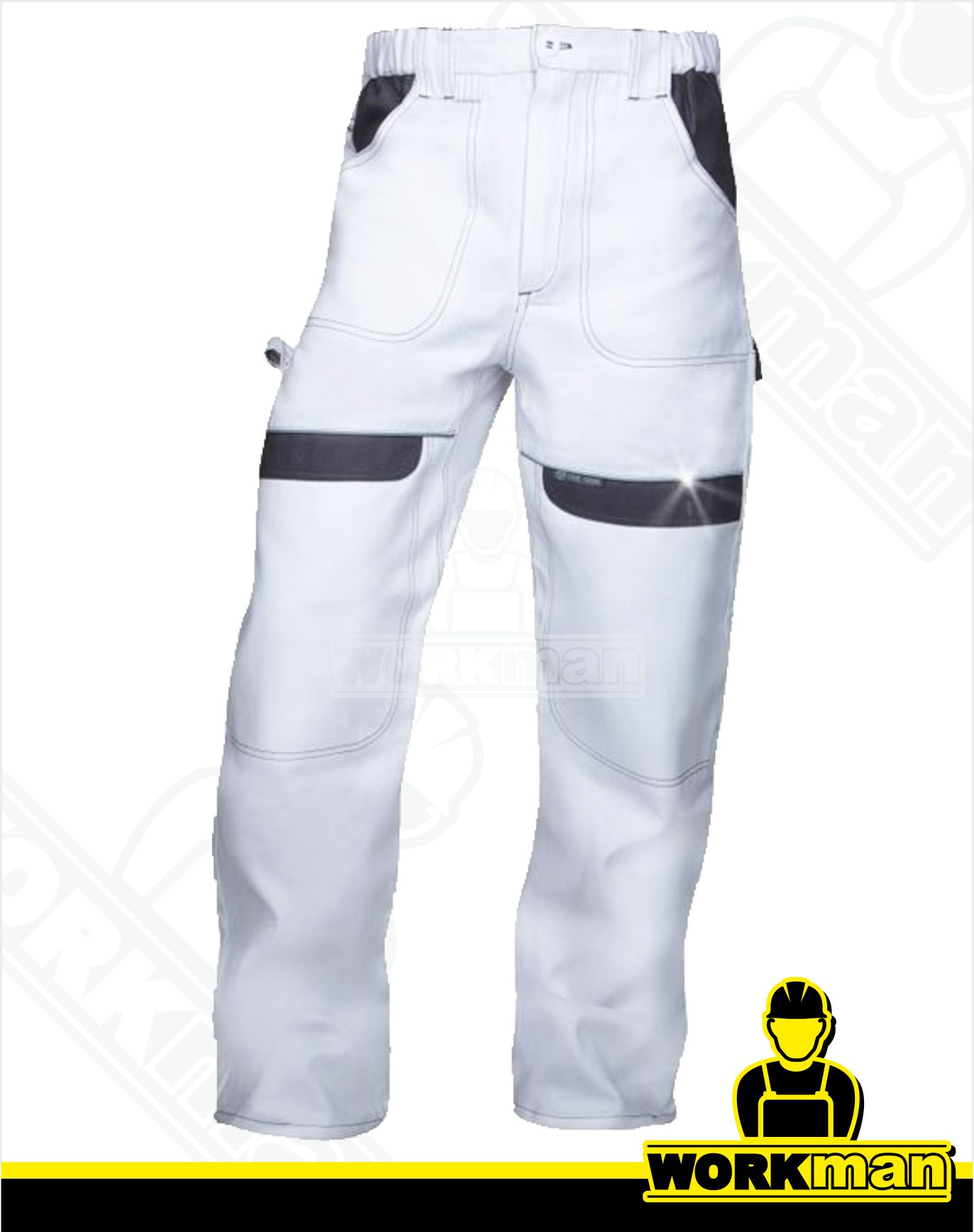 Montérkové nohavice COOL TREND do pása Ardon biela