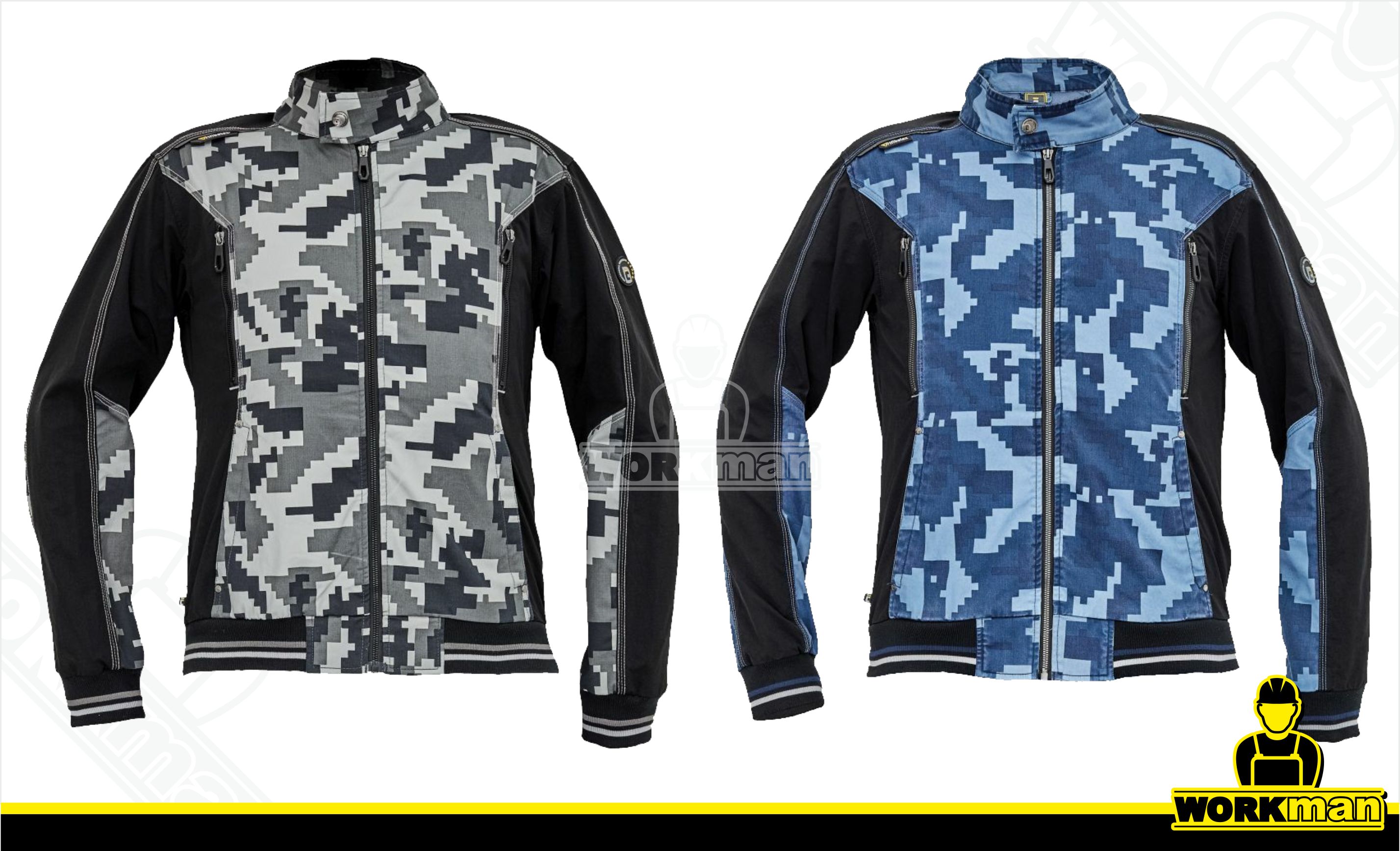 Strečová montérková bunda NEURUM CAMOUFLAGE Červa