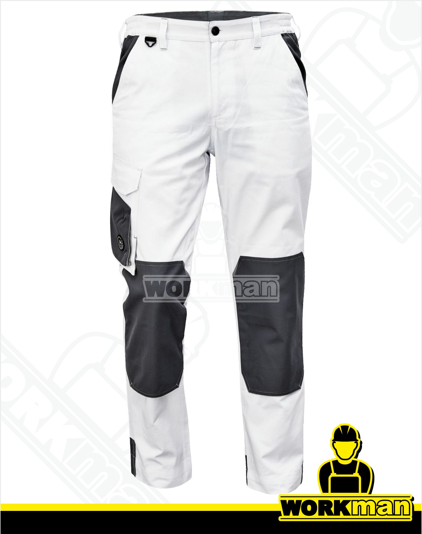 Montérkové nohavice CREMORNE do pása Červa biela