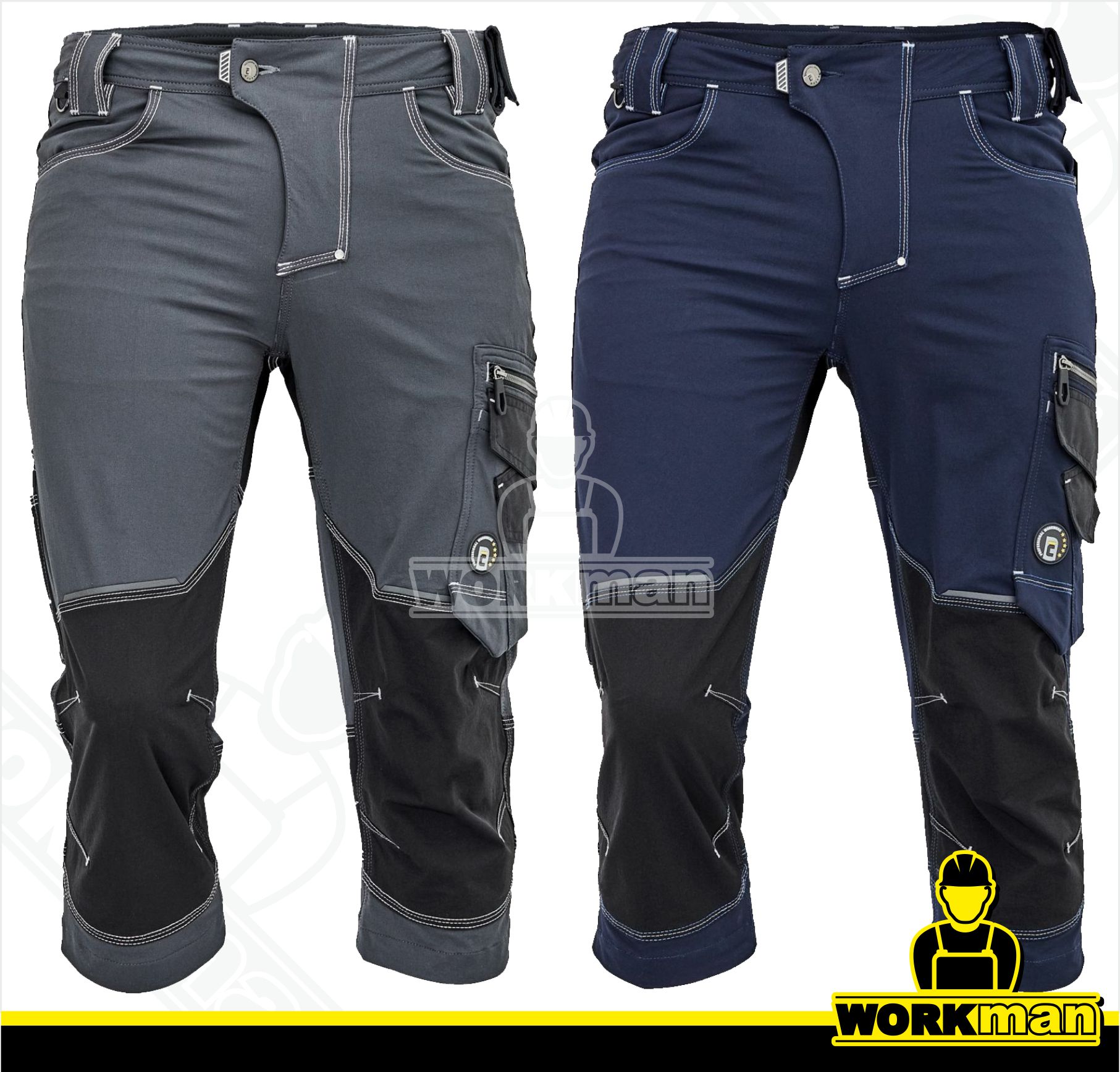 Strečové montérkové 3/4 nohavice NEURUM PERFORMANCE Červa