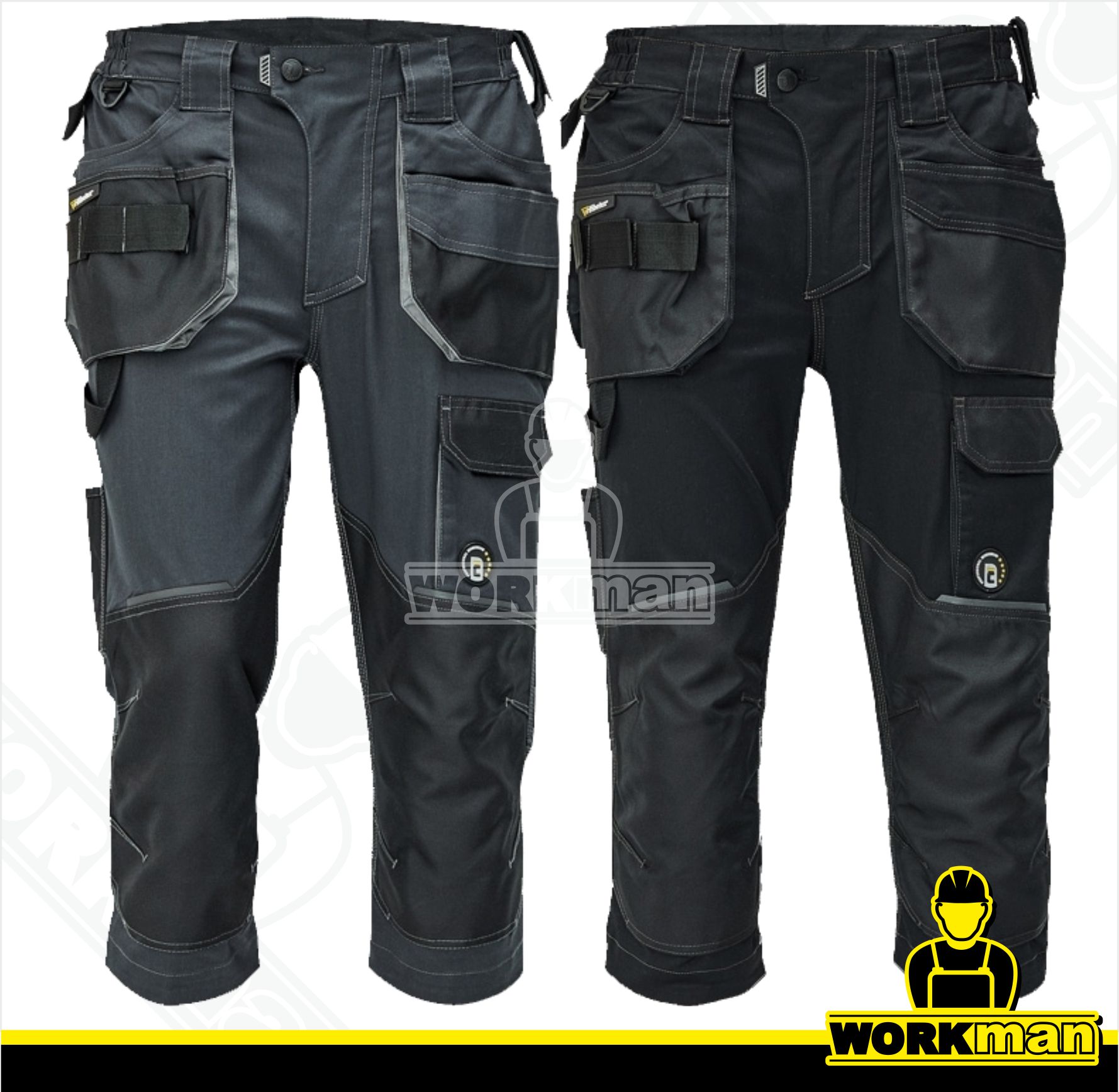 Montérkové 3/4 nohavice DAYBORO Červa