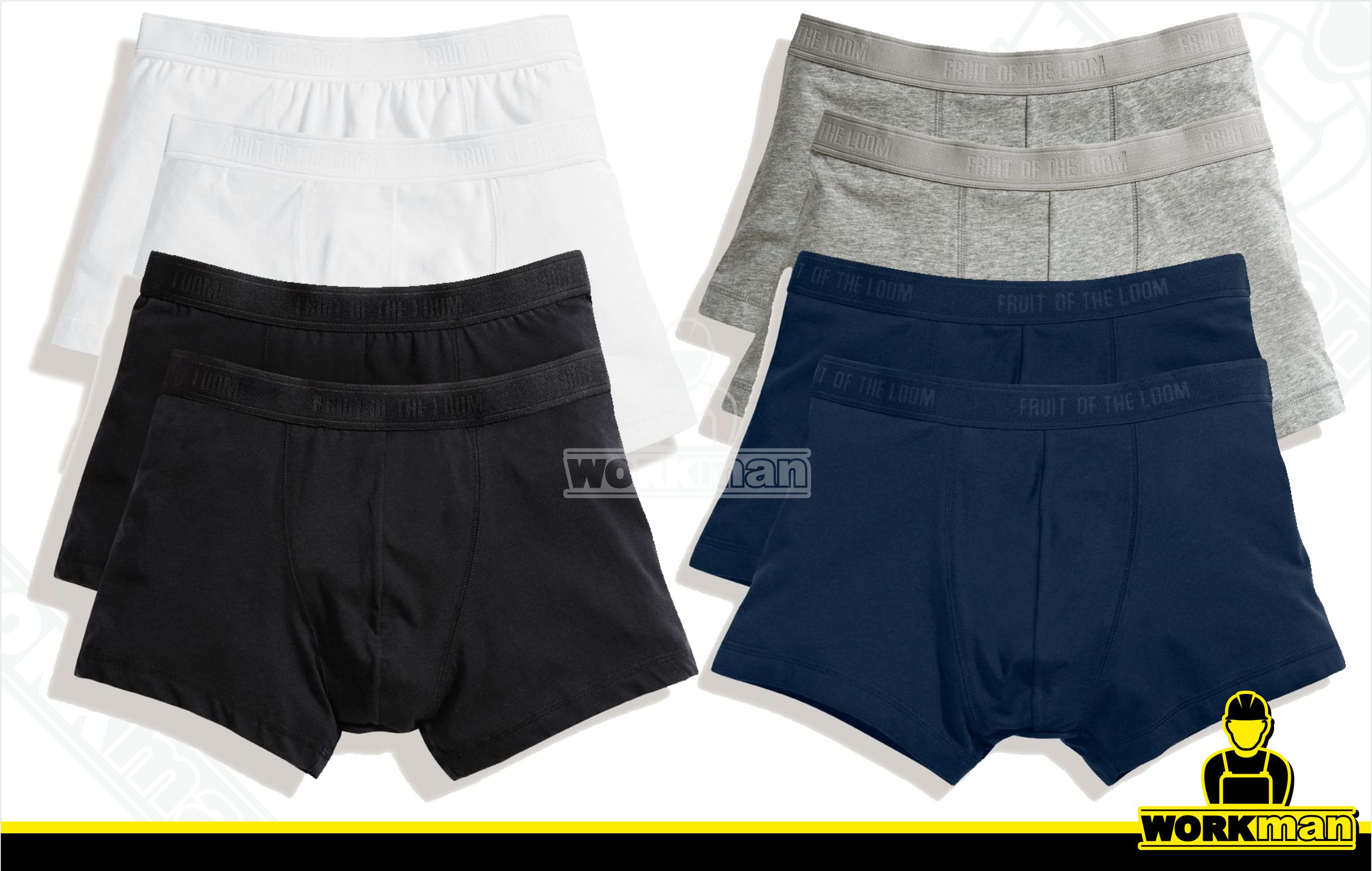 Pánské boxerky CLASSIC SHORTY 2 PACK Fruit of the Loom