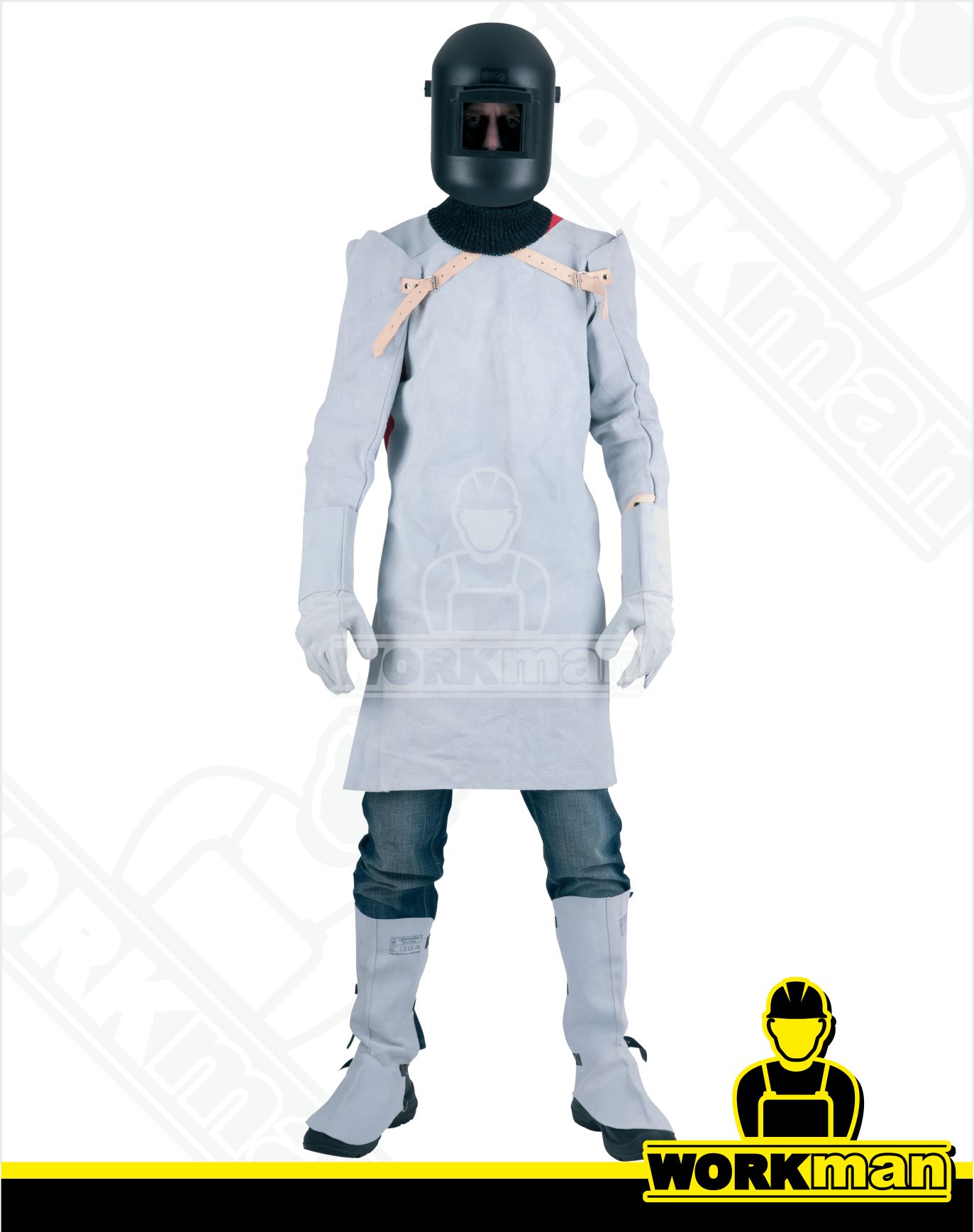 Zváračská kožená zástera LASCAR Červa