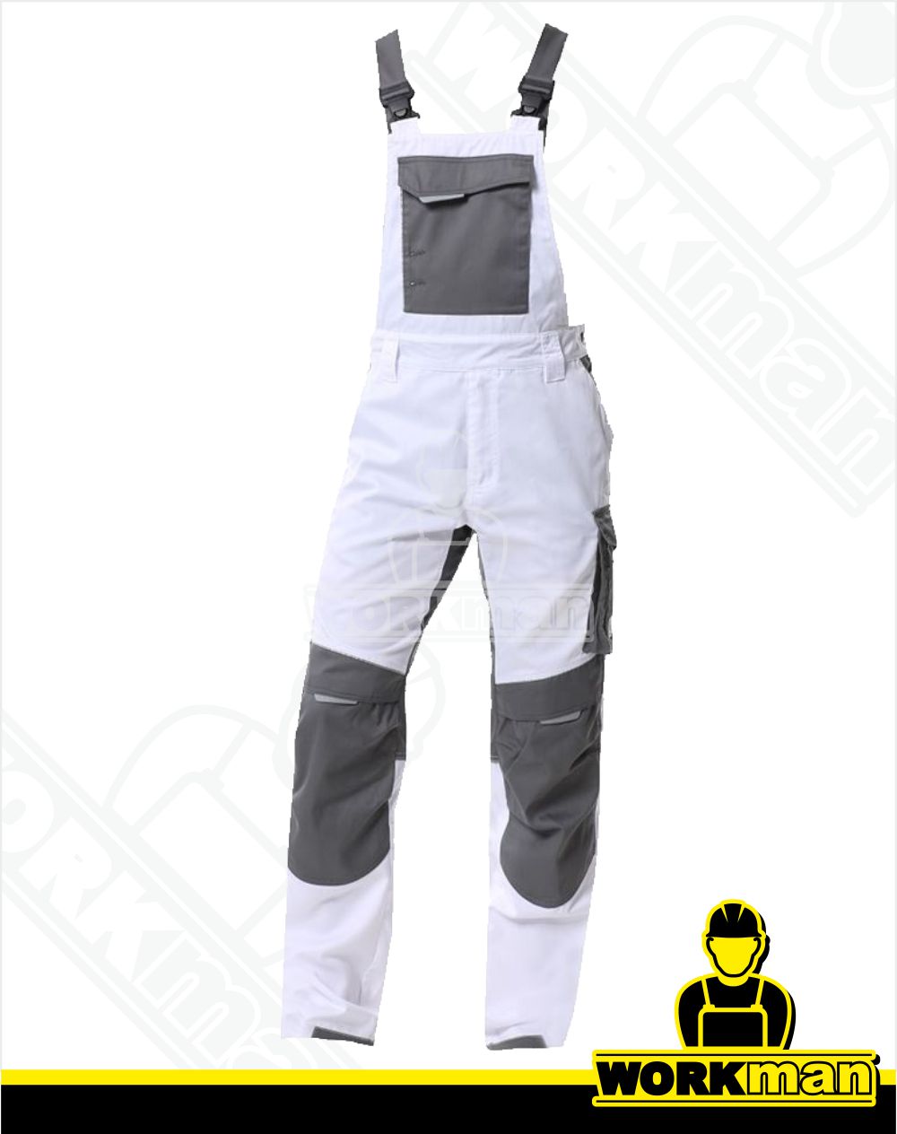 Montérkové nohavice SUMMER s náprsenkou ARDON biela