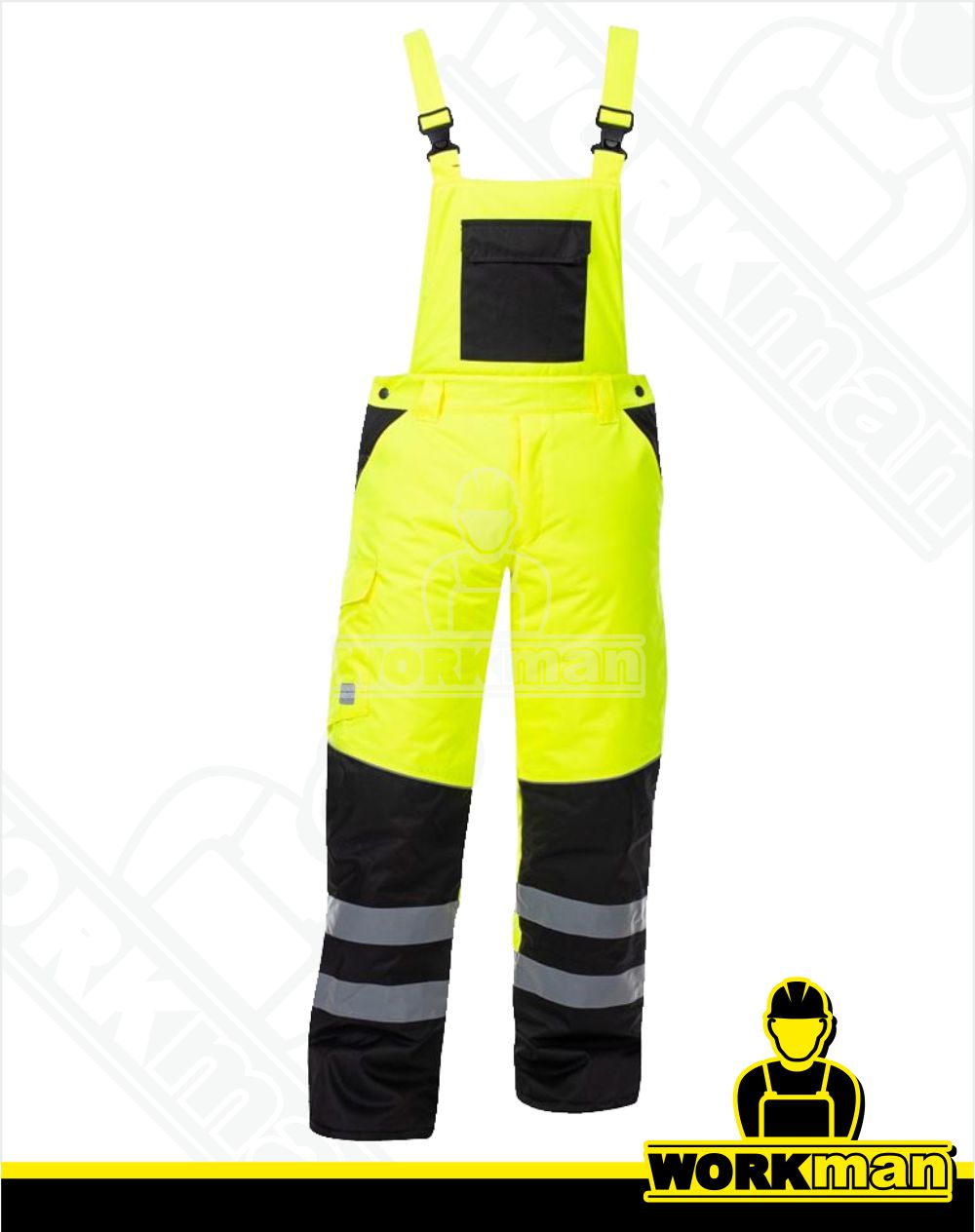 Zateplené reflexné nohavice HOWARD s náprsenkou Ardon