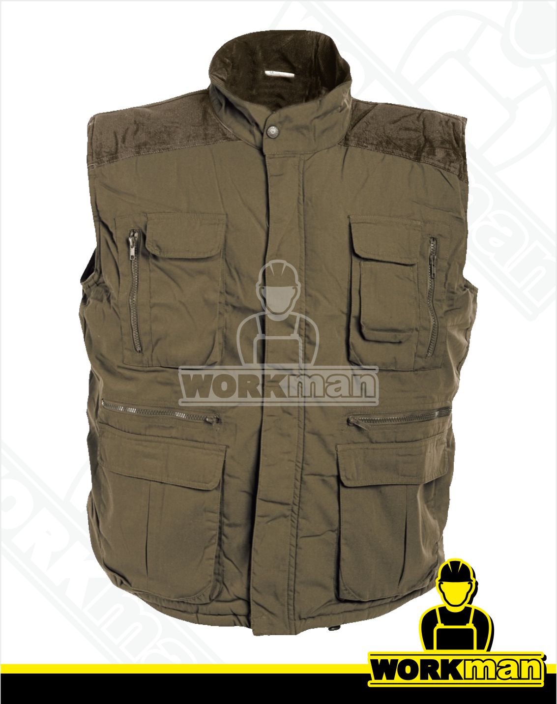 Zateplená vesta s menčestrovými výložkami DAVIDA Červa