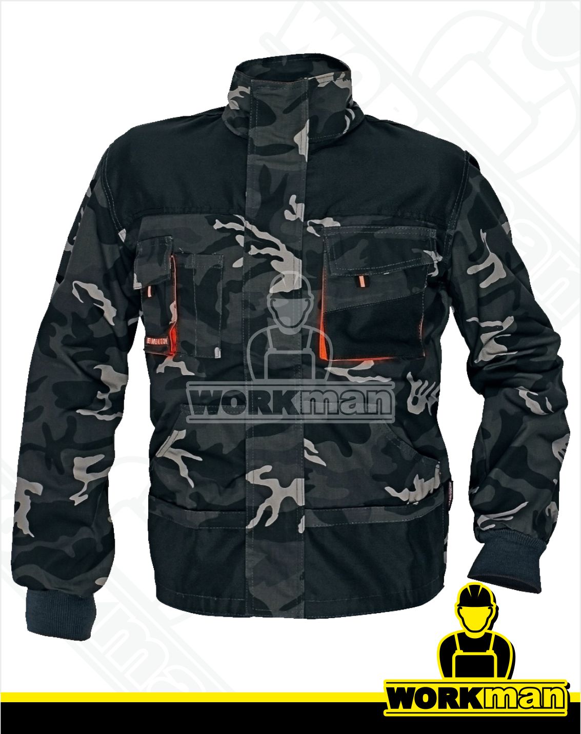 Montérková bunda EMERTON CAMOUFLAGE Červa