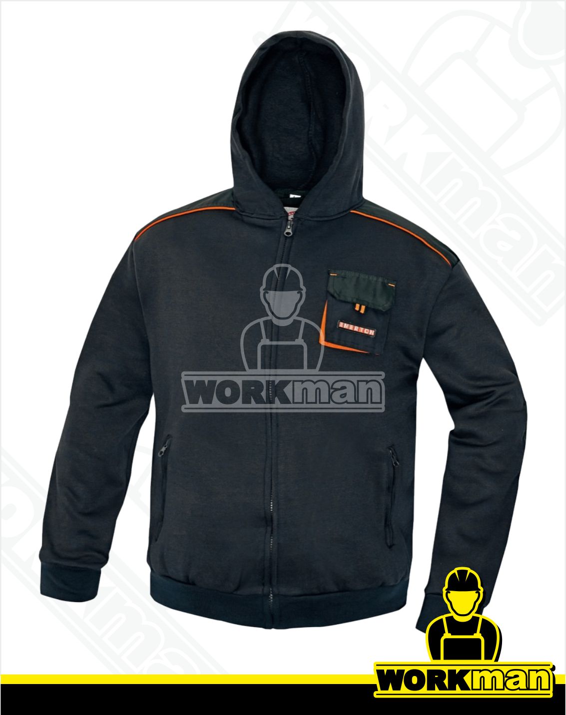 Mikina s kapucňou EMERTON Červa