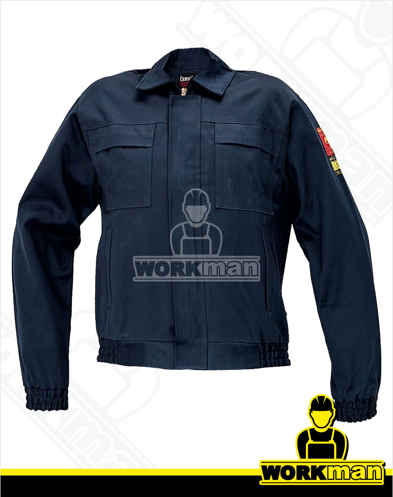 Antistatická bunda s nehorľavou úpravou COEN Červa