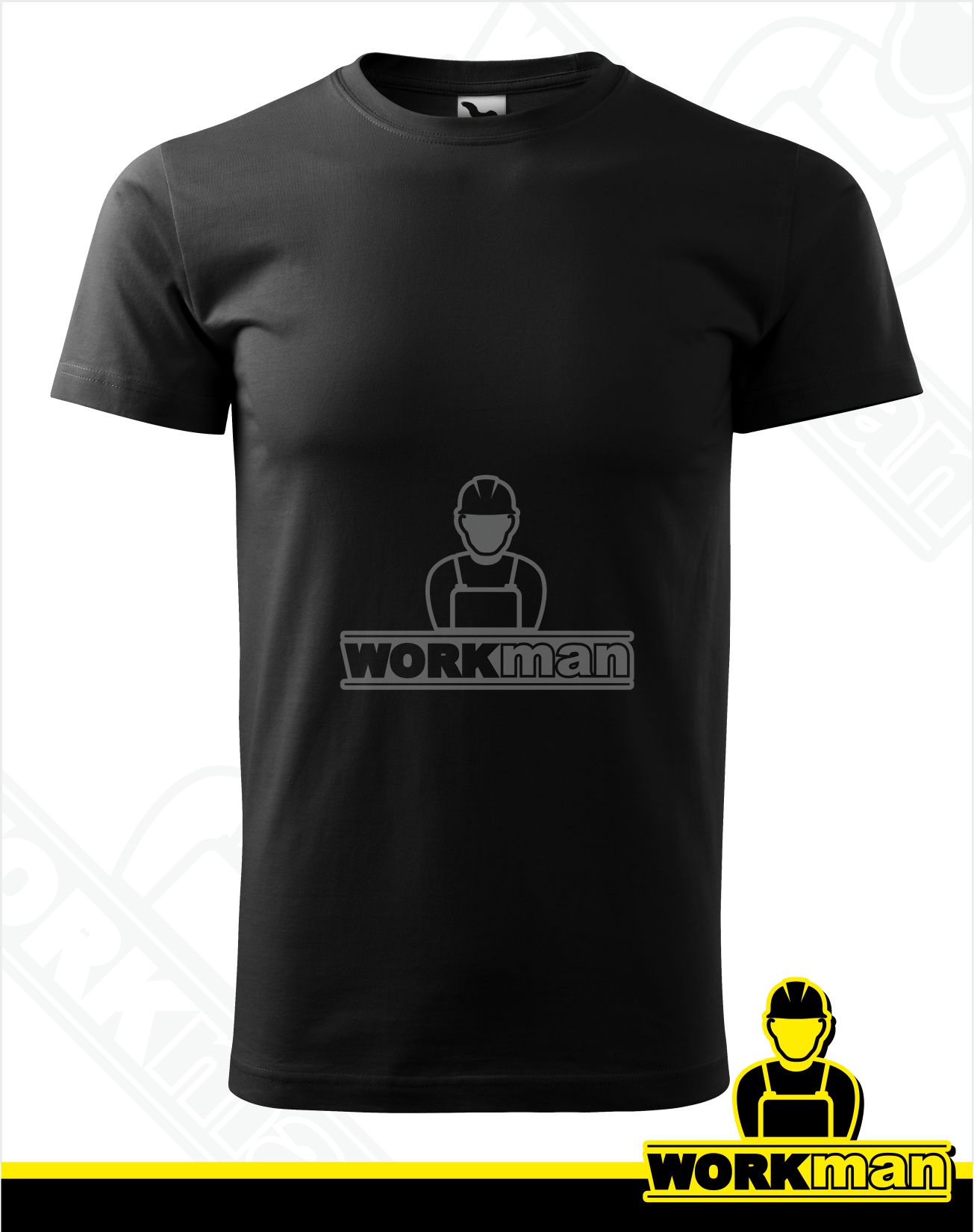 Unisex tričko HEAVY NEW Malfini čierna