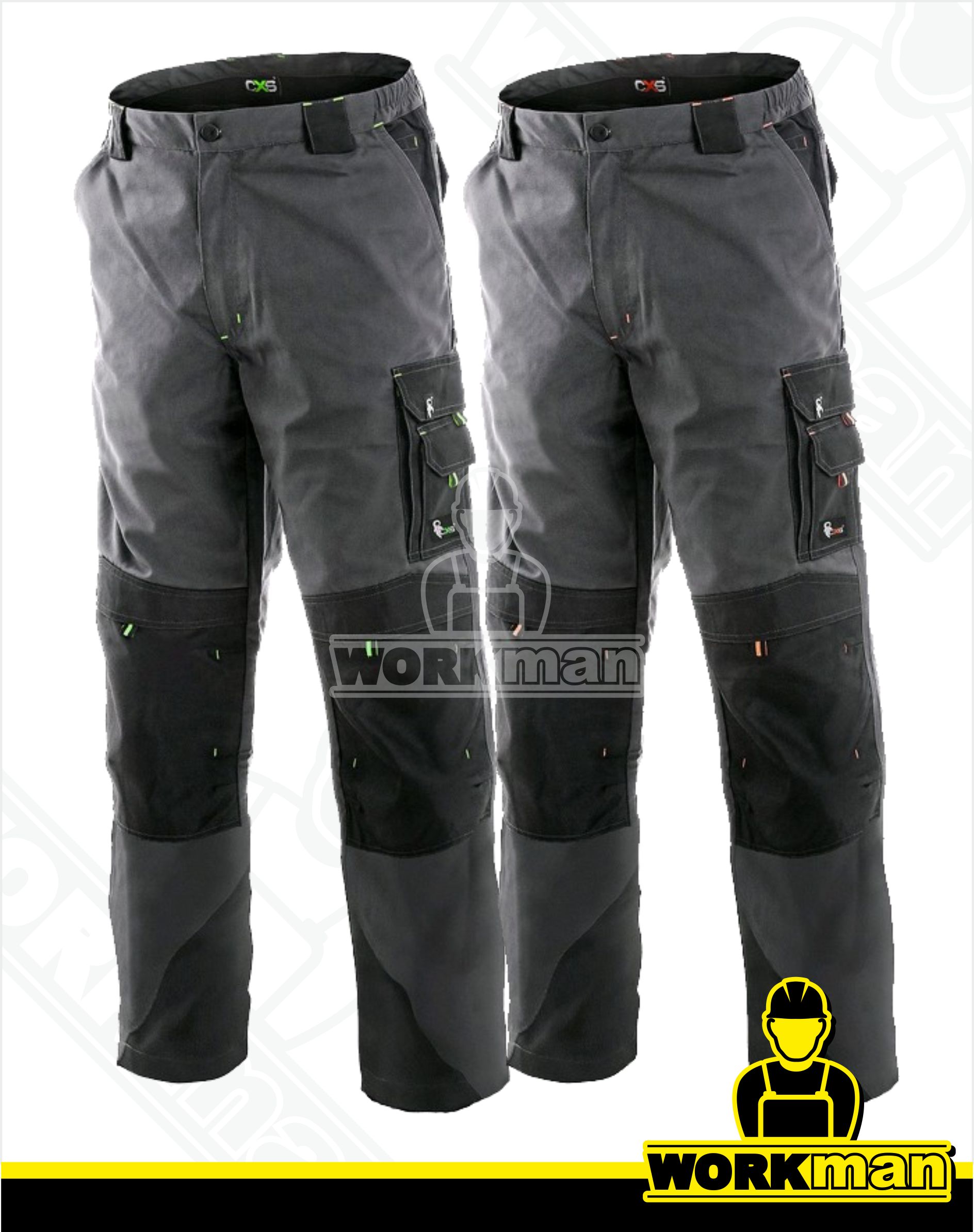 Montérkové nohavice SIRIUS NICOLAS do pásu Cxs