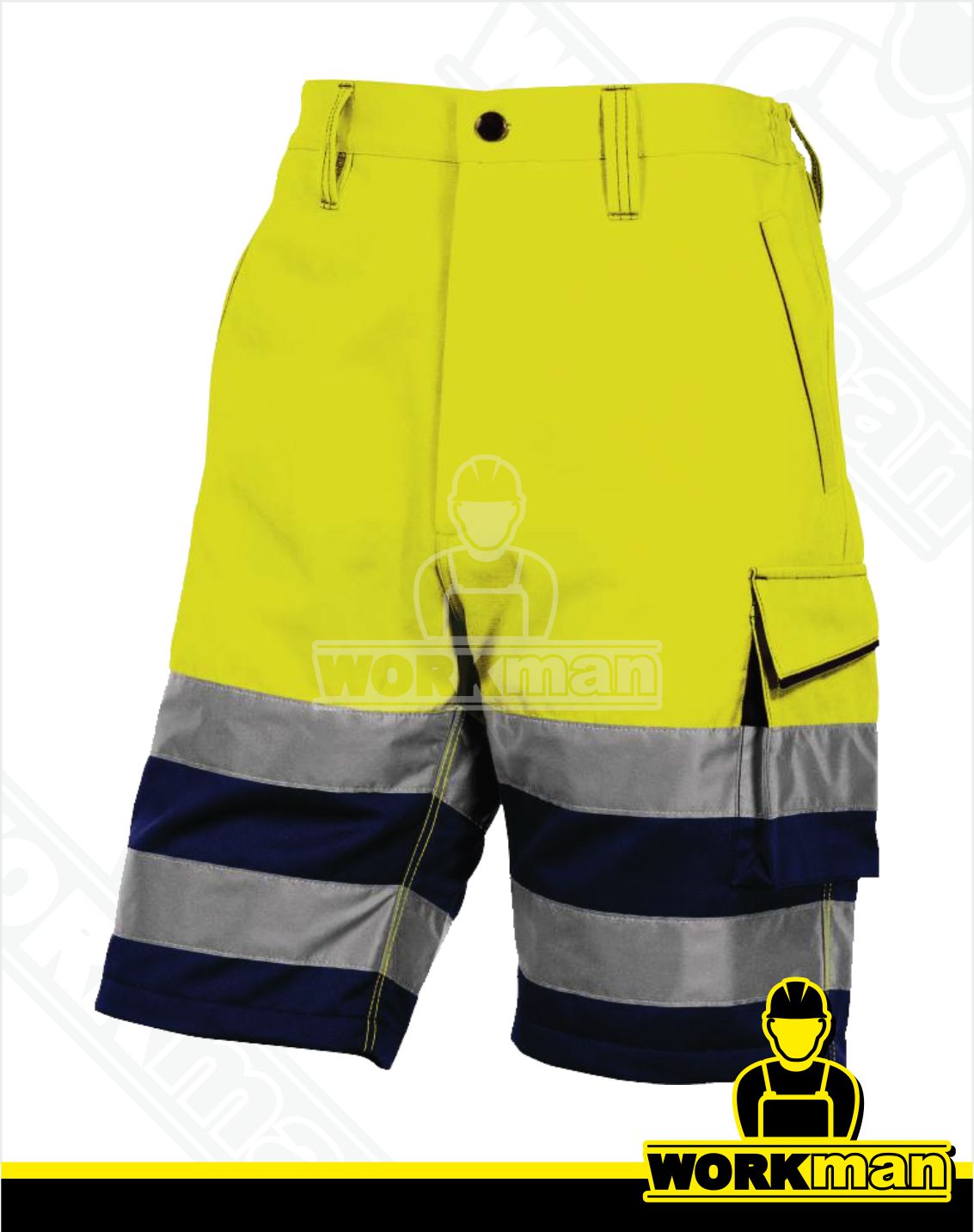 Reflexné pracovné kraťasy PHBE2 Deltaplus