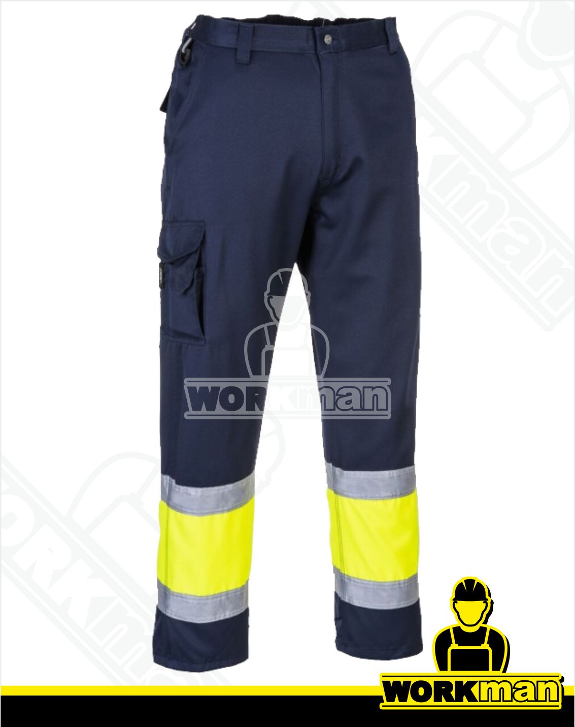 Reflexné montérkové nohavice TWO TONE COMBAT E049 do pása Portwest