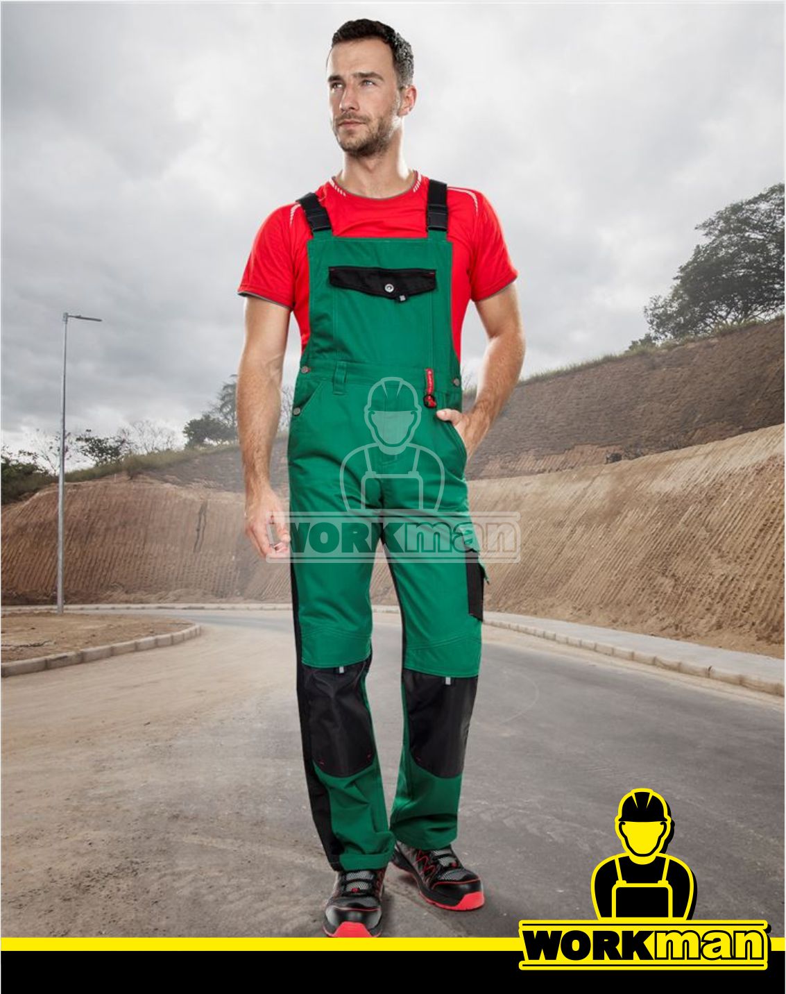 Montérkové nohavice PRE100 03 s náprsenkou Ardon