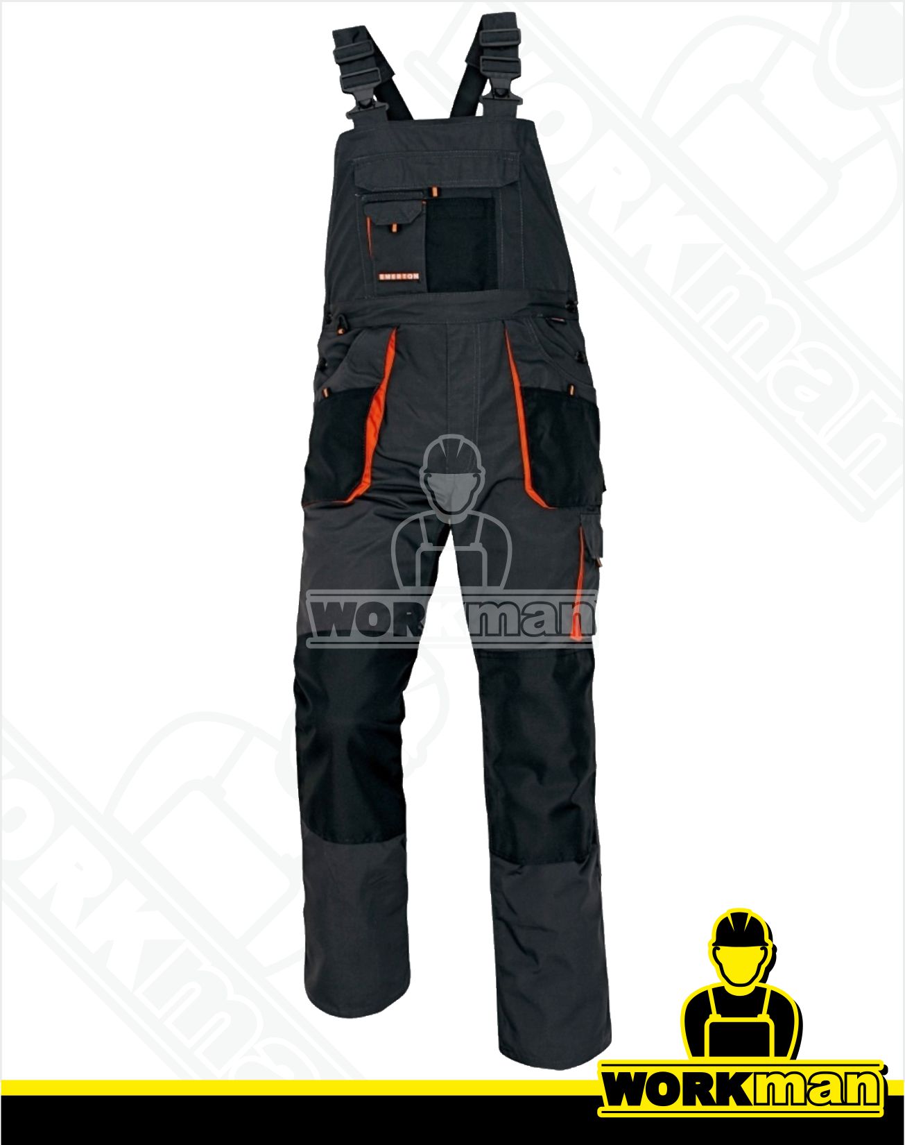 Zateplené montérkové nohavice EMERTON FLANNEL WINTER s náprsenkou Červa