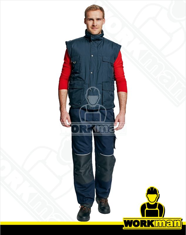 Zateplená pracovná vesta BEAVER Červa