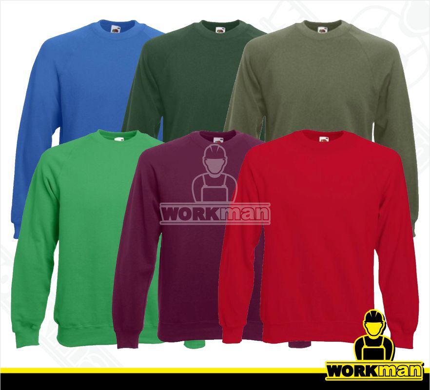 Pánska mikina CLASSIC RAGLAN SWEAT Fruit of the Loom