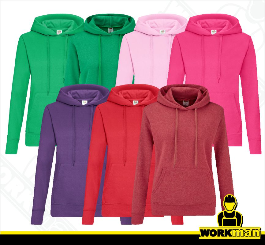 Dámská mikina s kapucňou CLASSIC LADY FIT Fruit of the Loom