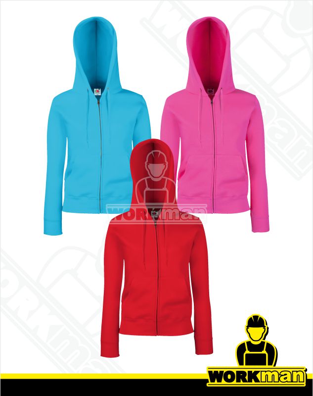 Dámská mikina s kapucňou PREMIUM LADY-FIT HOODED JACKET Fruit of the Loom