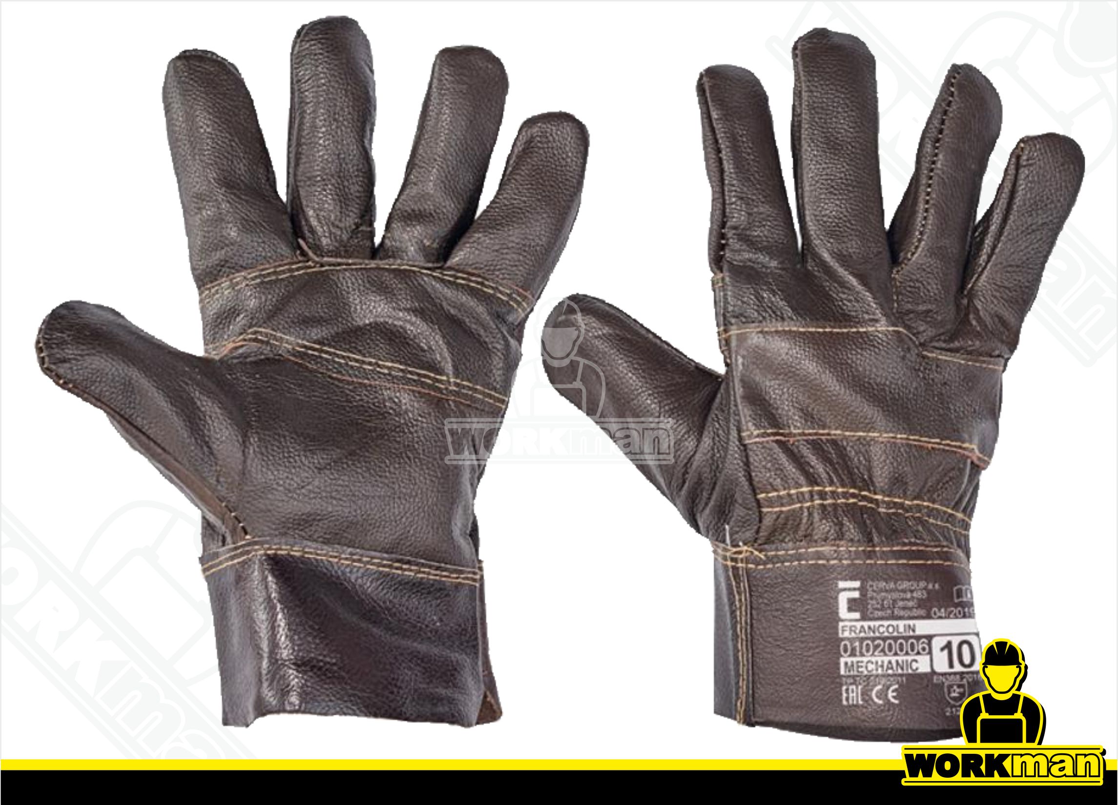 Celokožené rukavice FRANCOLIN Červa