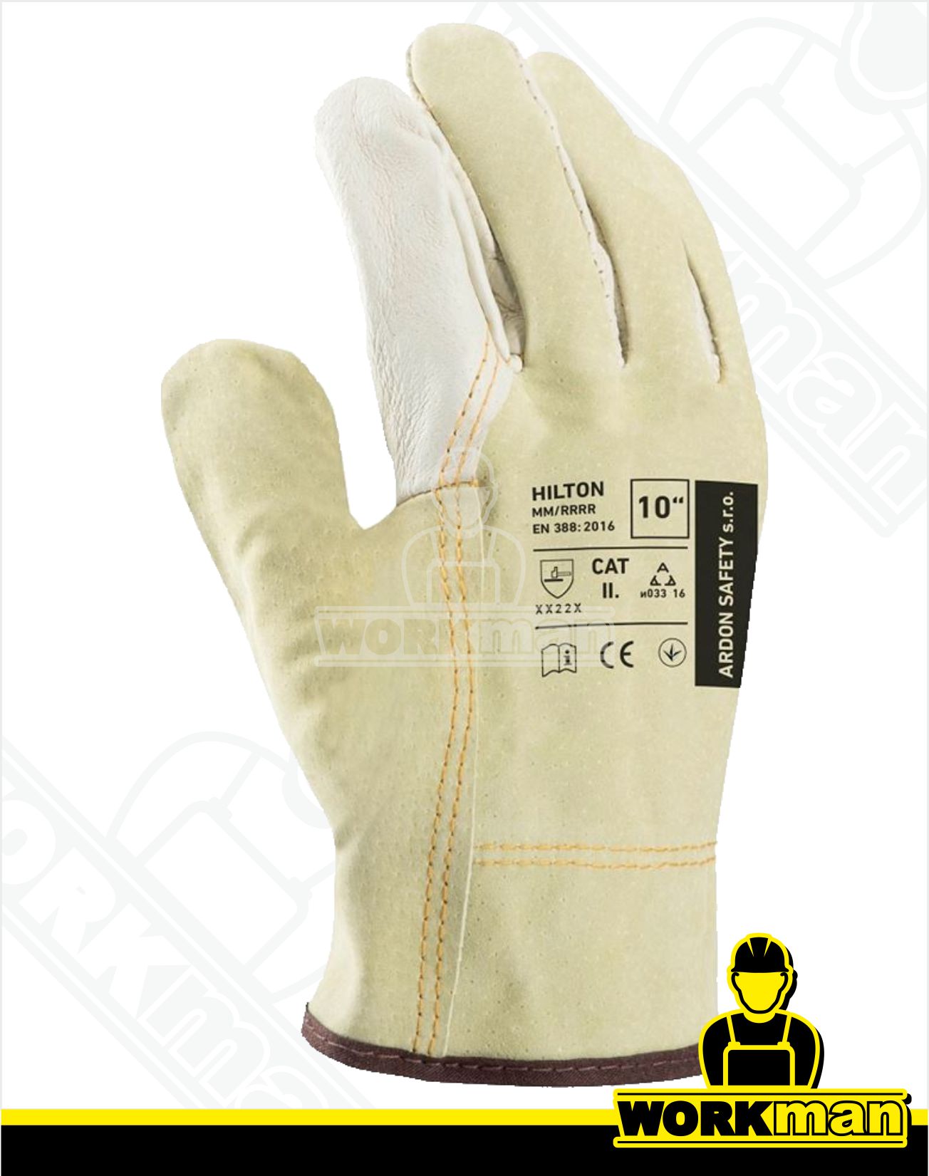 Celokožené pracovné rukavice HILTON Ardon .