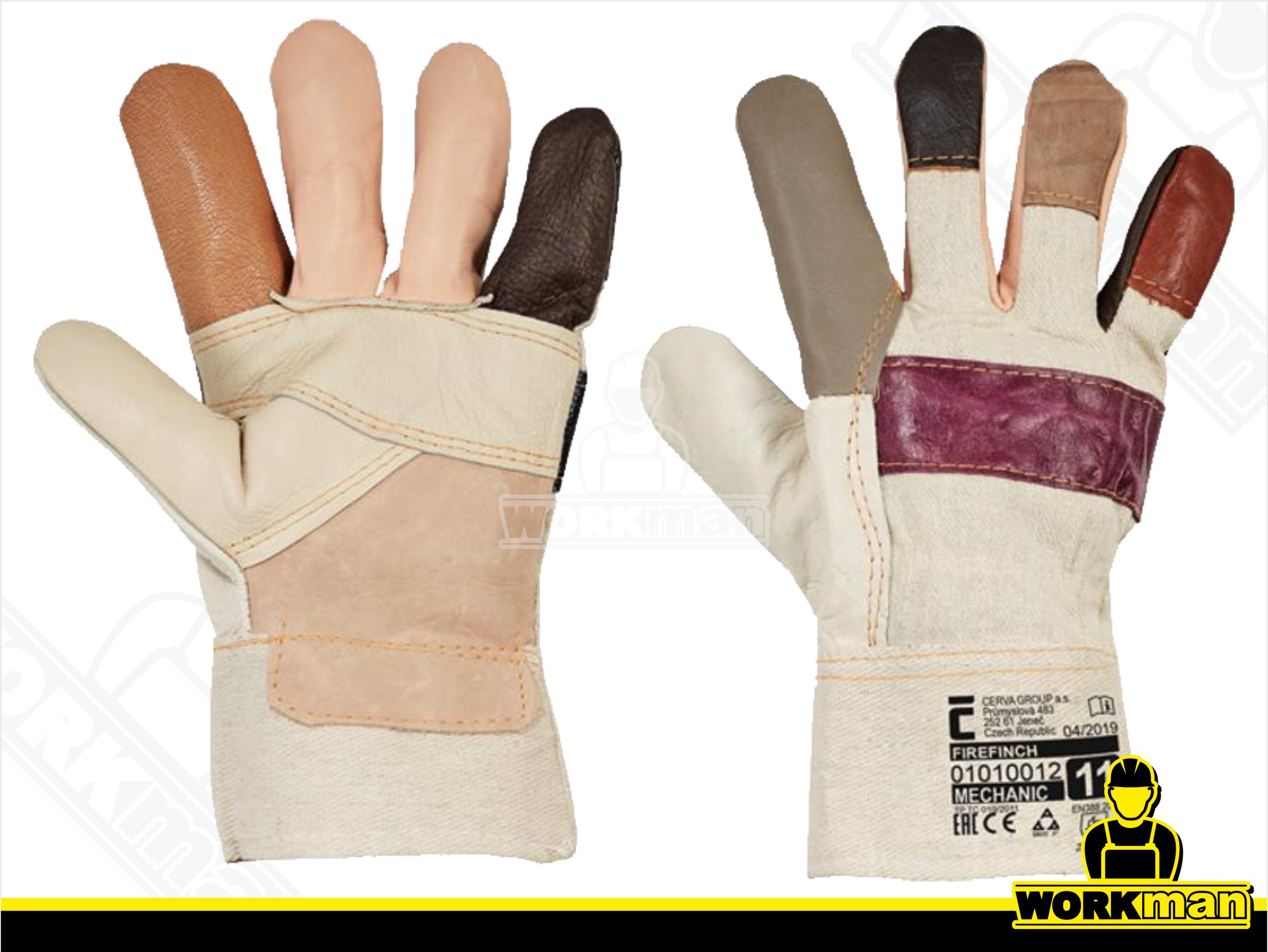 Zateplené kombinované rukavice FIREFINCH Červa