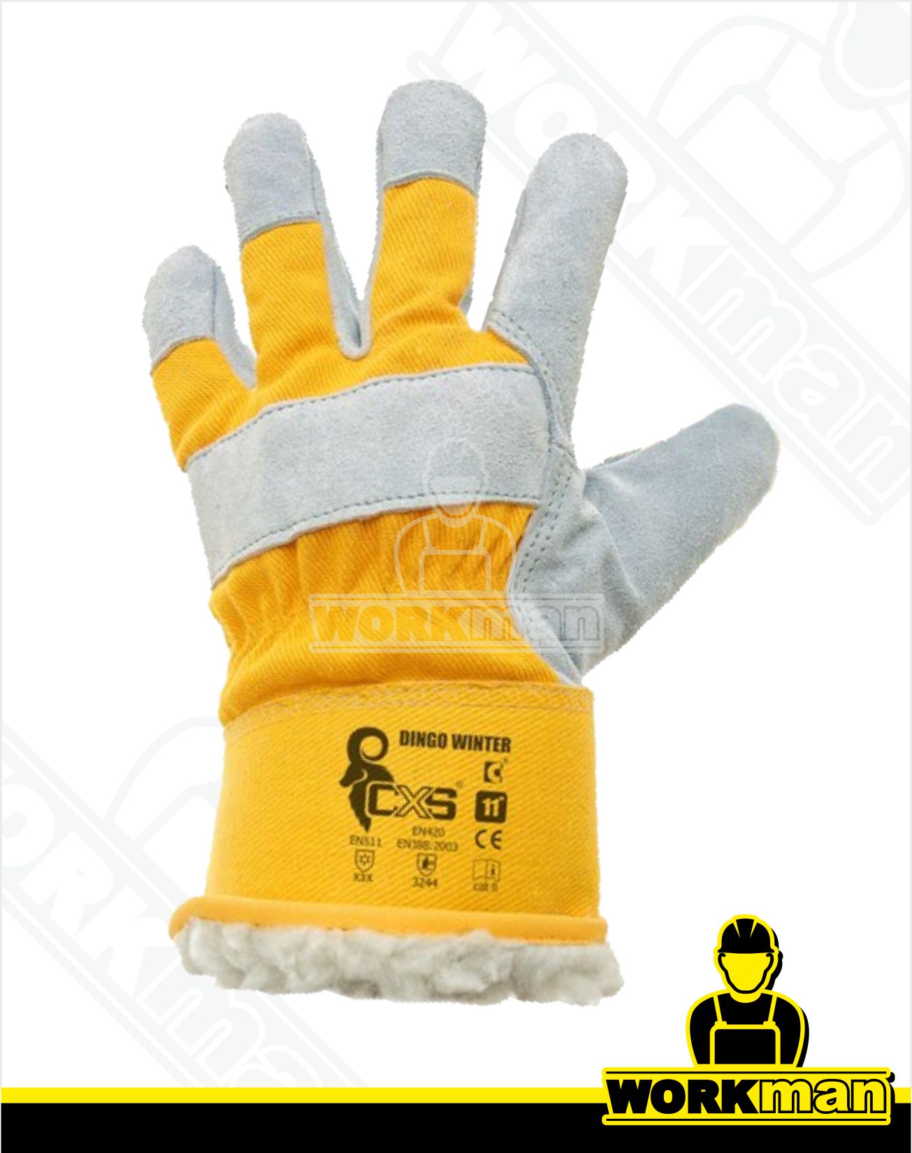 Zimné kombinované pracovné rukavice DINGO WINTER Cxs