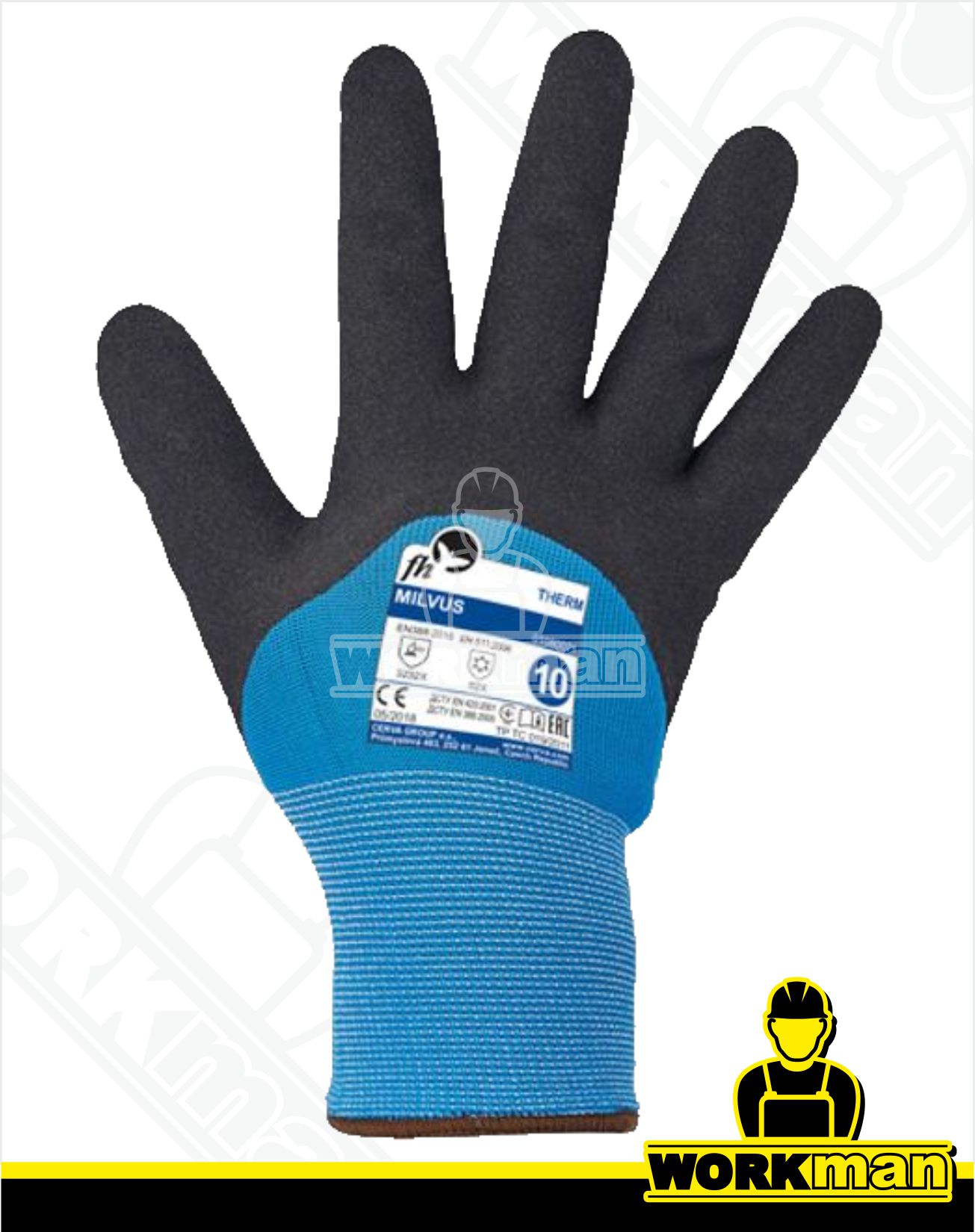 Zateplené povrstvené rukavice MILVUS FreeHand .