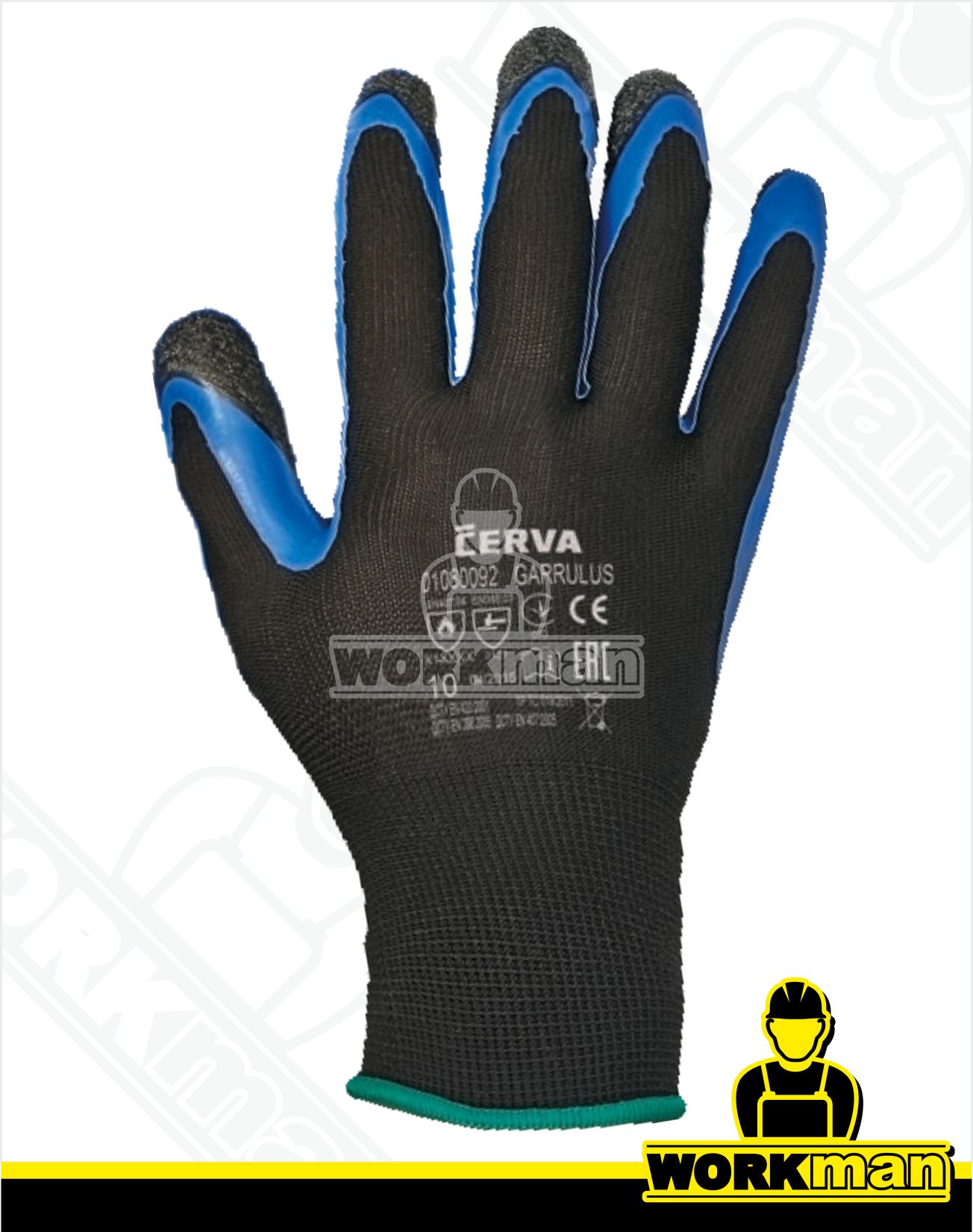 Povrstvené pracovné rukavice GARRULUS Červa