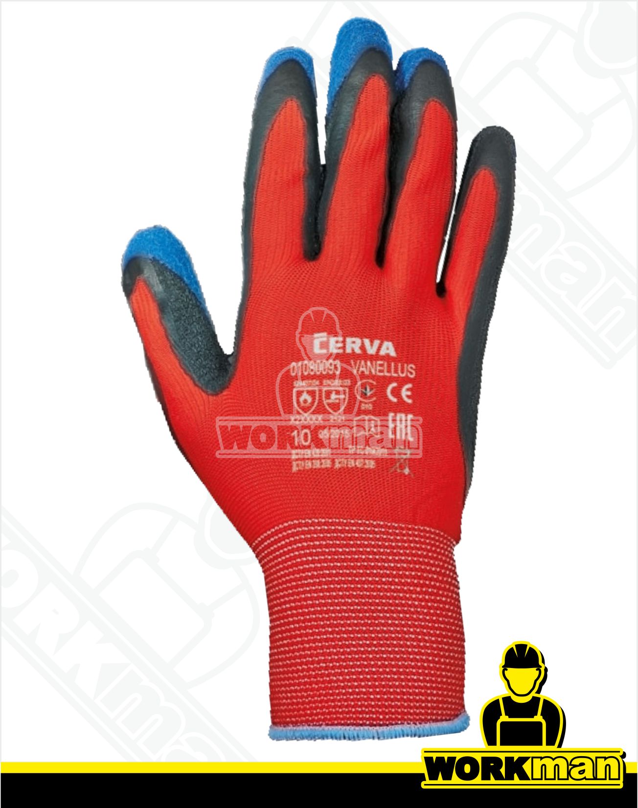 Povrstvené pracovné rukavice VANELLUS Červa