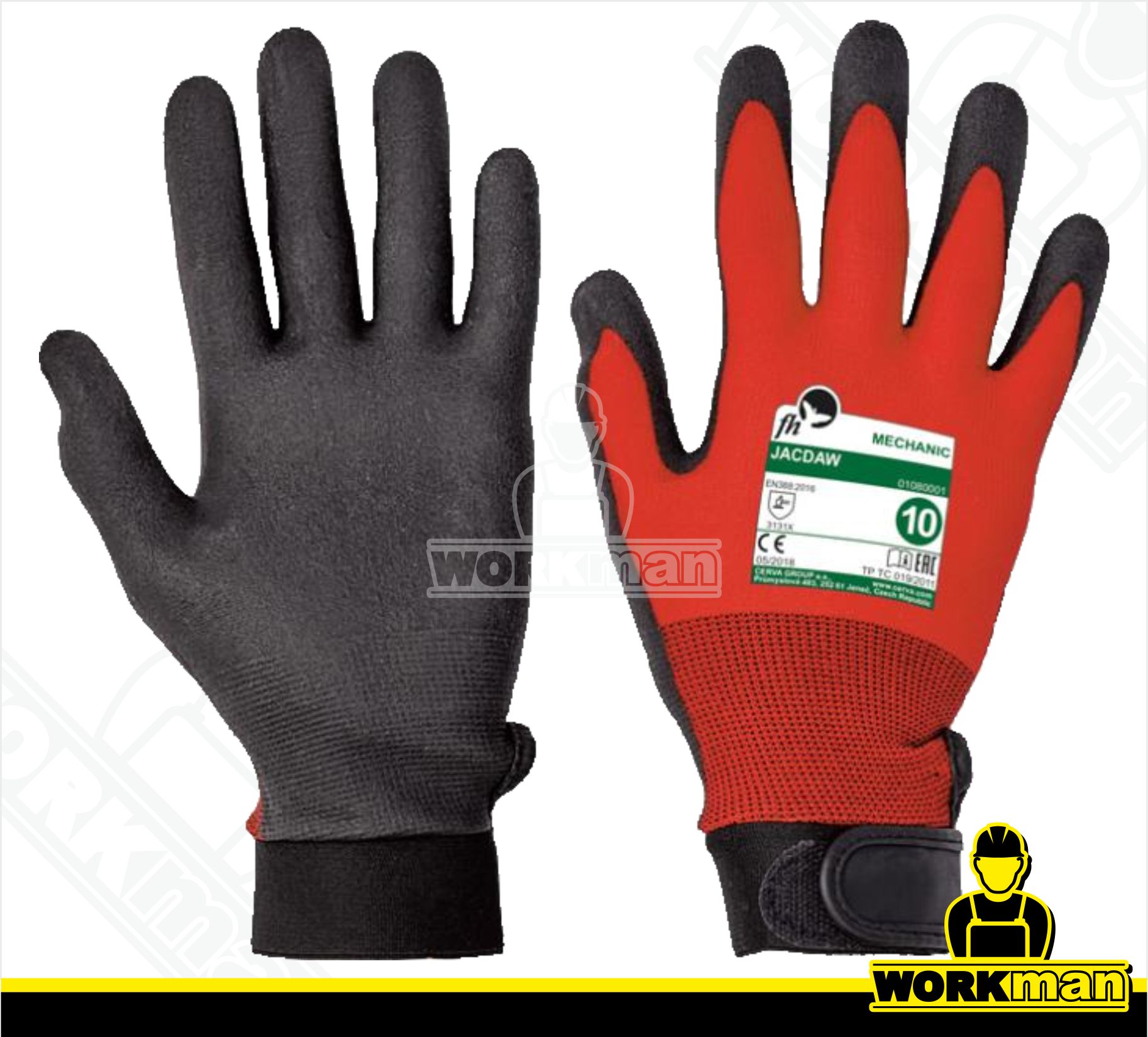 Povrstvené rukavice JACDAW Červa