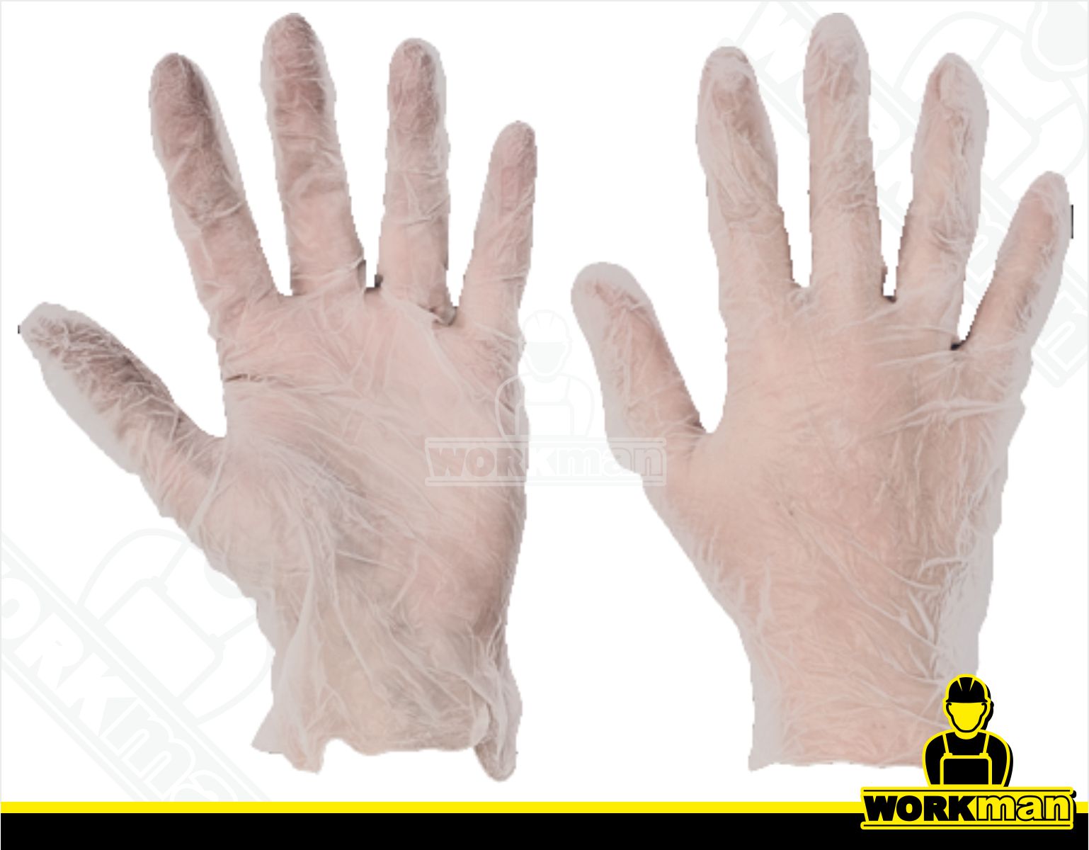 Jednorazové vinylové pudrované rukavice RAIL Červa