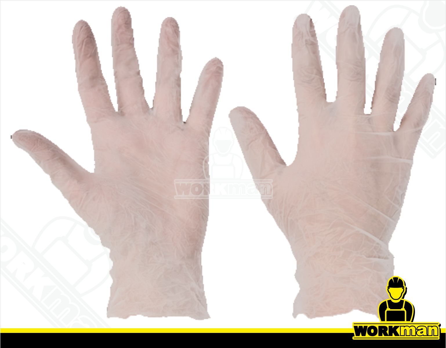 Jednorazové vinylové nepudrované rukavice RAIL NON Červa