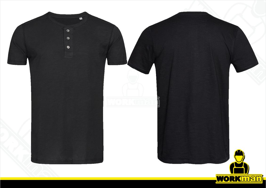 Pánske tričko s gombíkmi SHAWN HENLEY Stedman