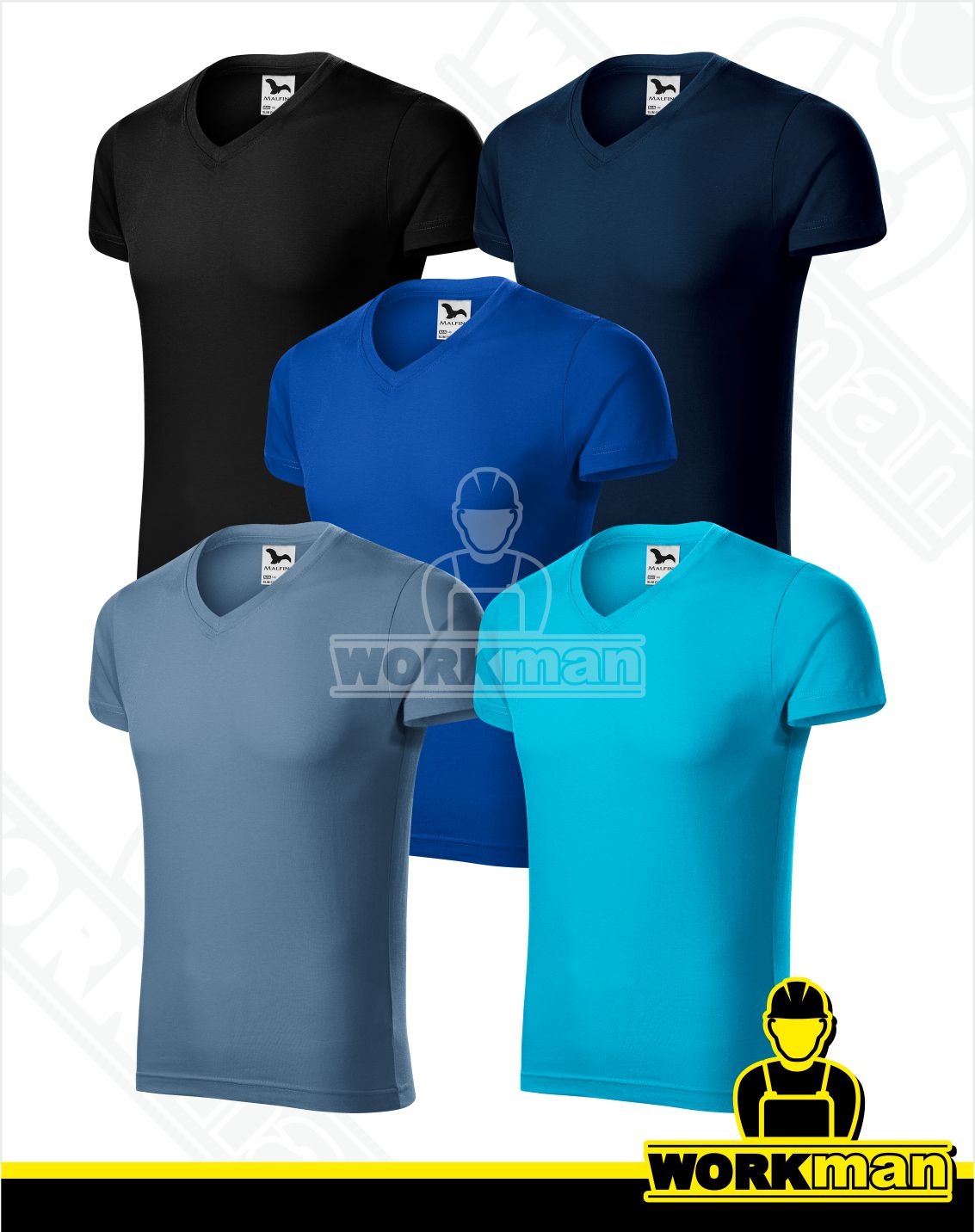 Pánske tričko SLIM FIT V-NECK Malfini