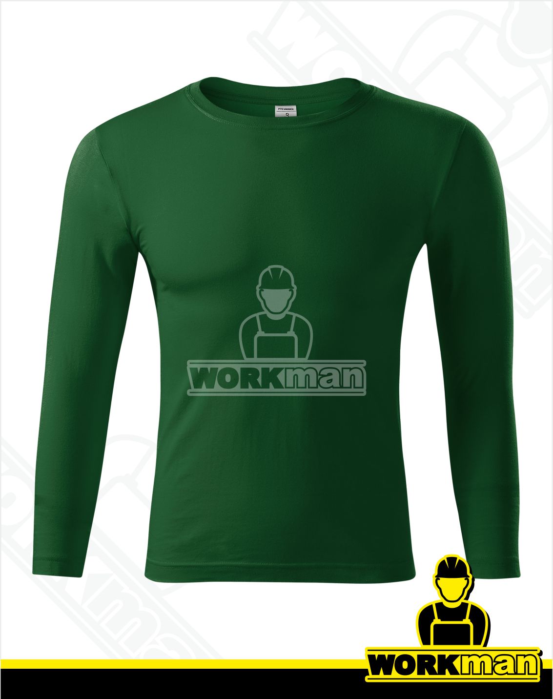 Unisex tričko PROGRESS LS Piccolio fľaškovozelená