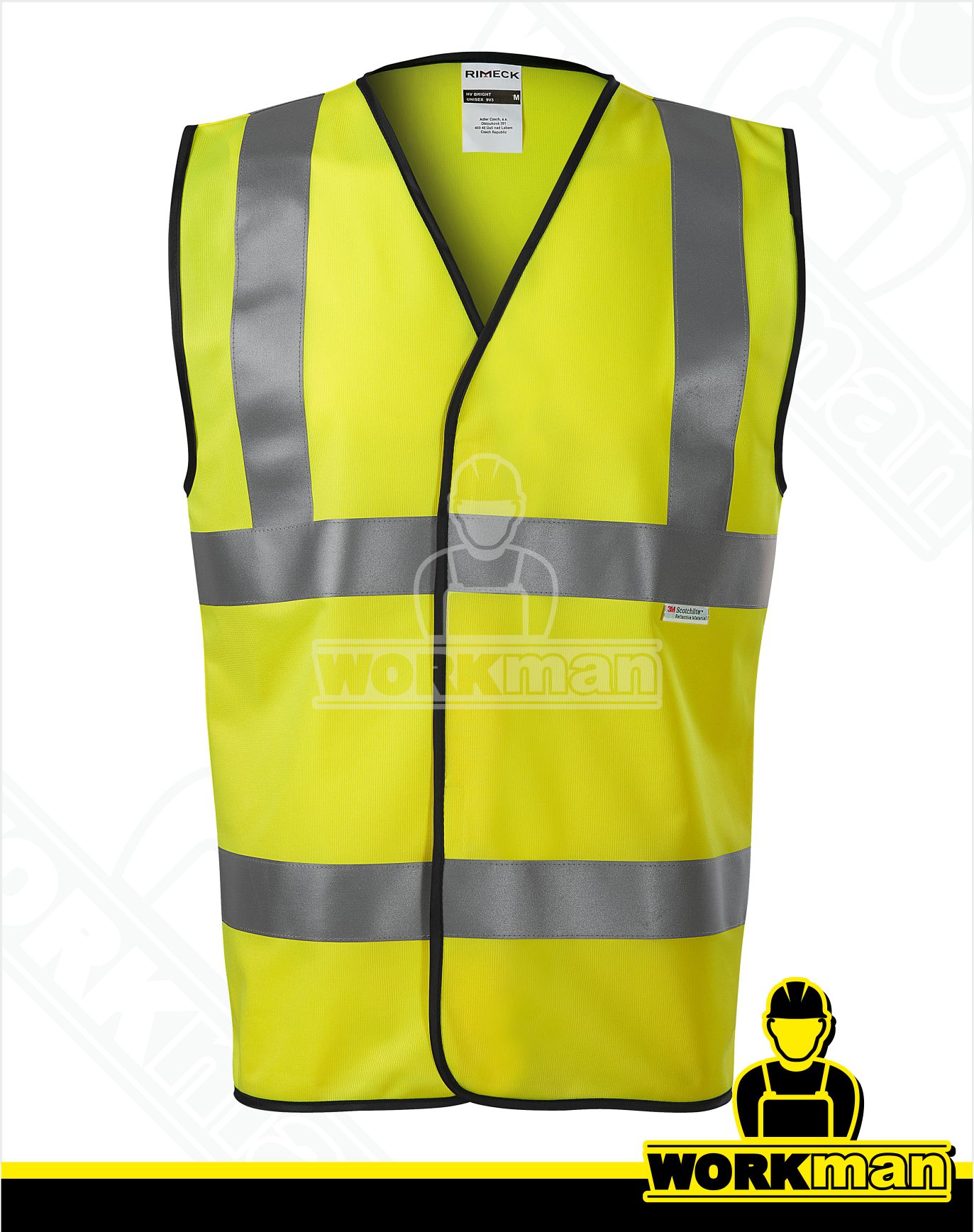 Reflexná vesta HV BRIGHT Rimeck žltá