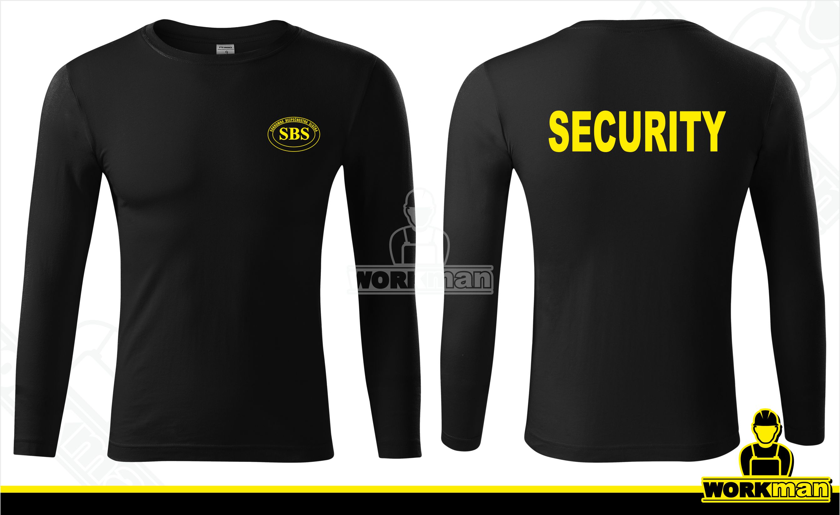 Tričko dlhý rukáv SBS-SECURITY 150g