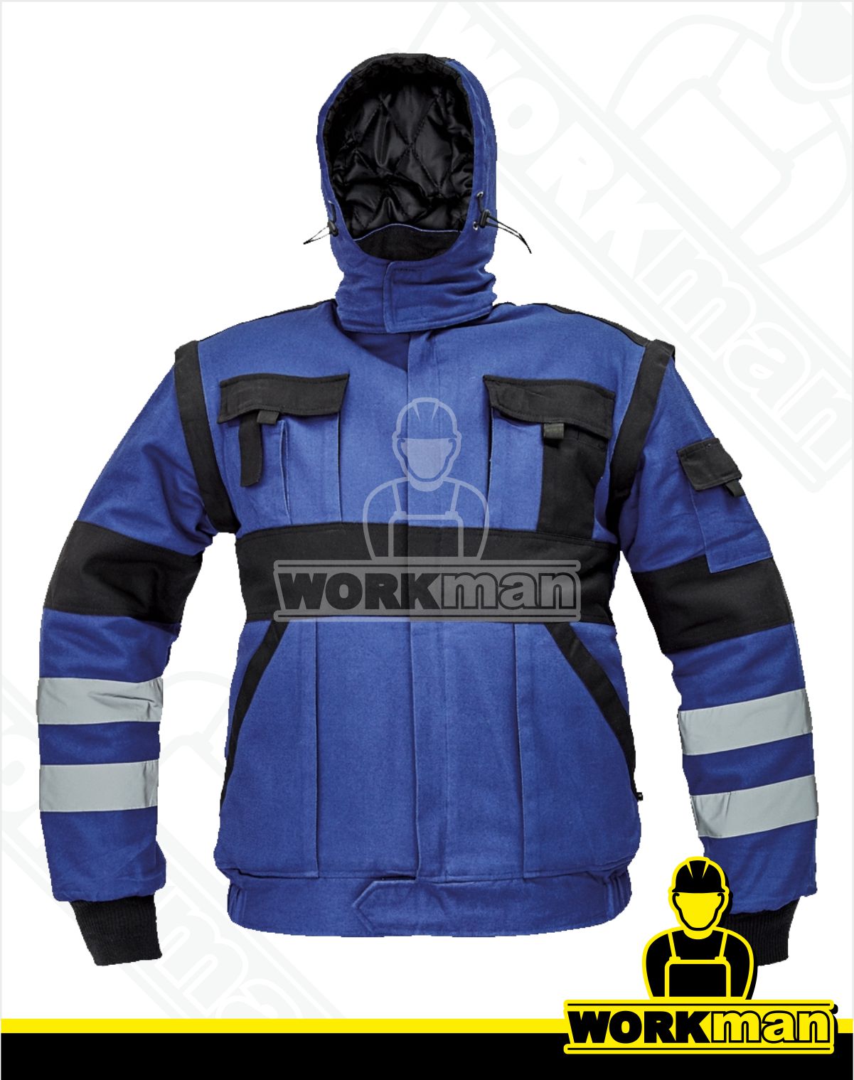 Zateplená montérková bunda MAX WINTER REFLEX Červa