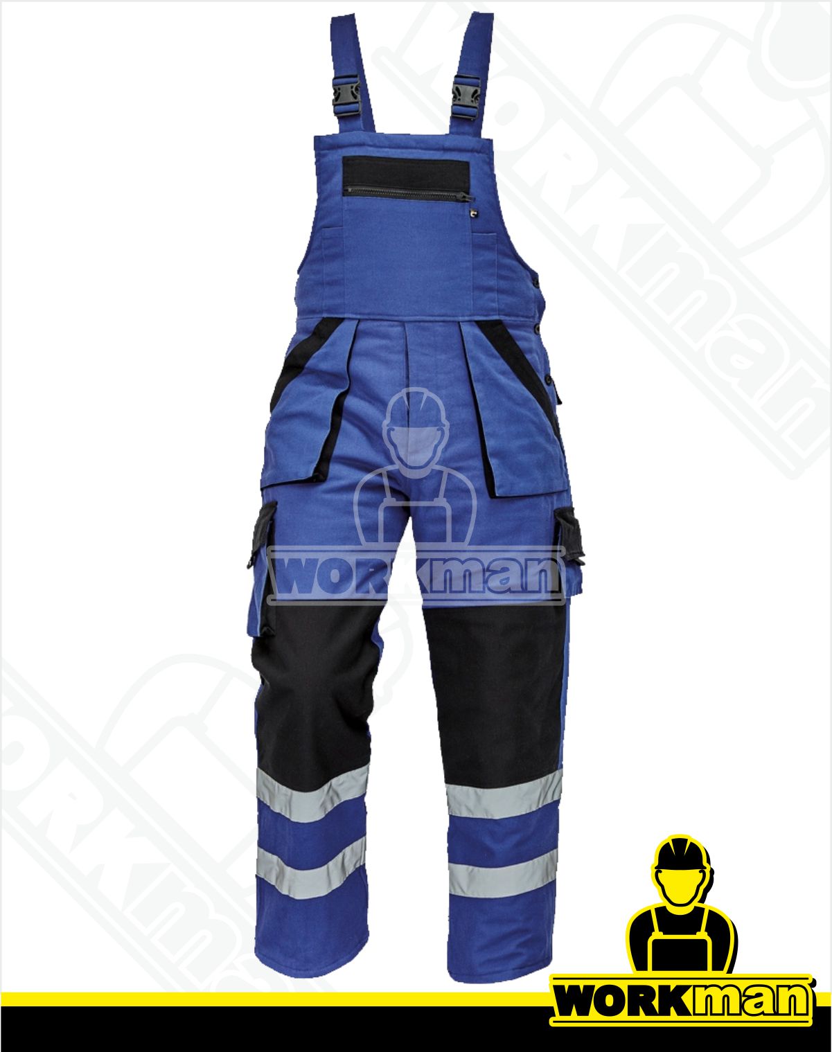 Zateplené montérkové nohavice MAX WINTER REFLEX s náprsenkou Červa