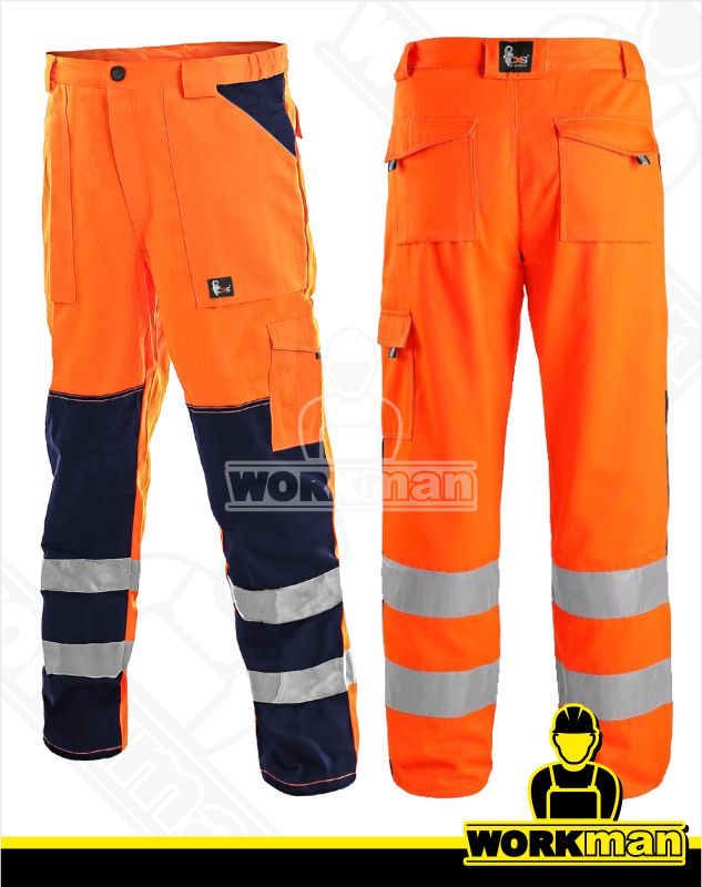 Reflexné montérkové nohavice NORWICH do pása Cxs