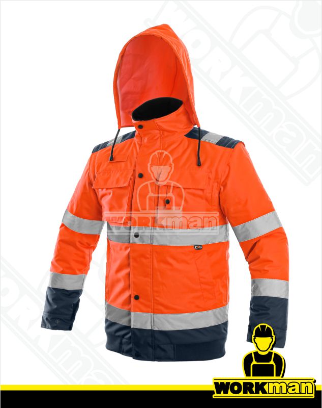 Zateplená reflexná bunda LUTON 2v1 Cxs