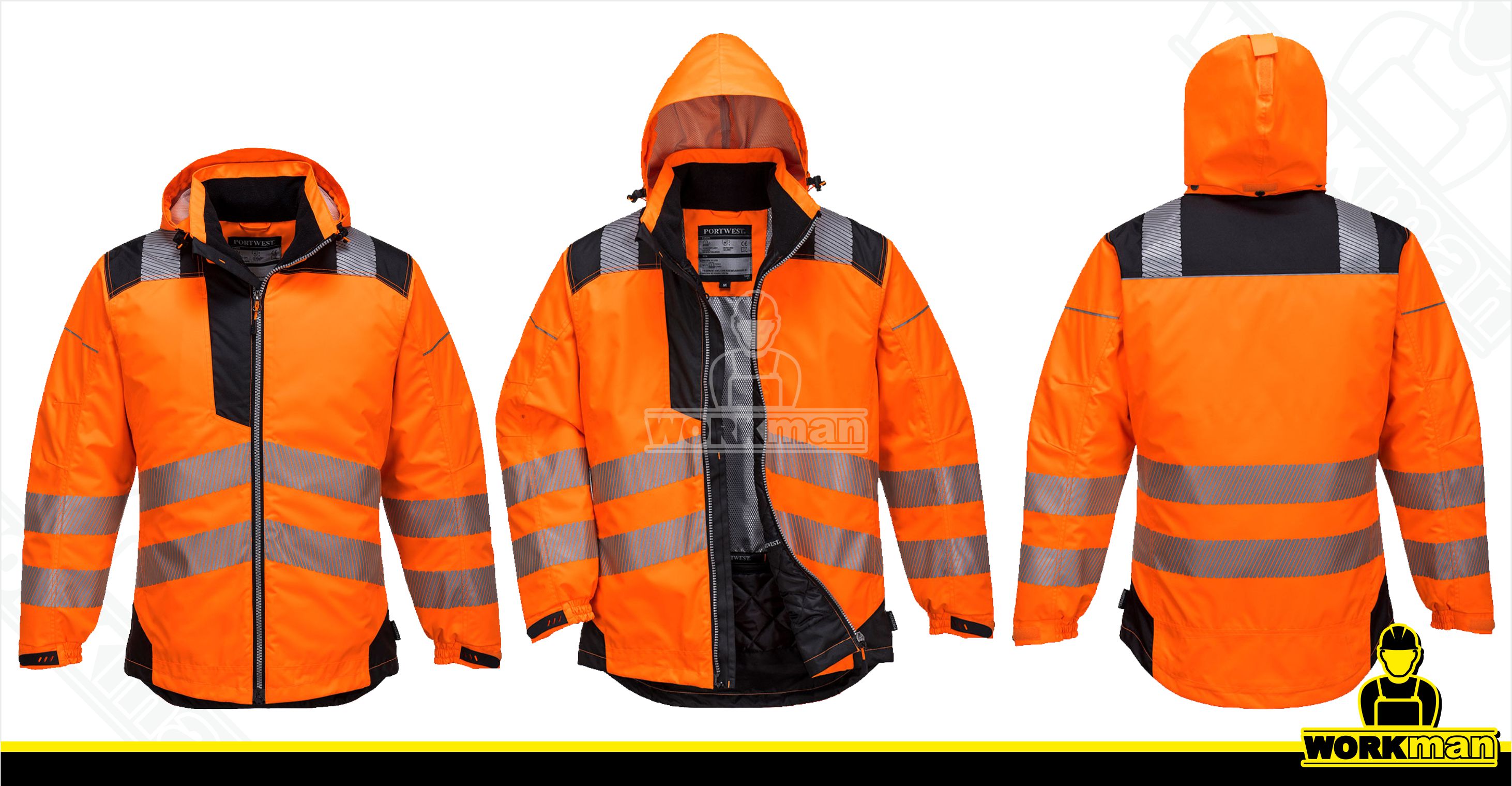 Zimná reflexná softshellová bunda VISION T400 Portwest