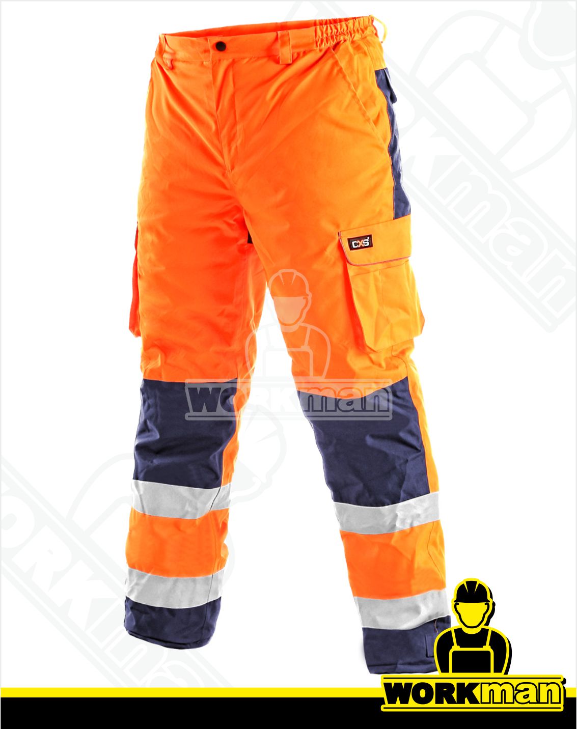 Zateplené reflexné nohavice CARDIFF Cxs